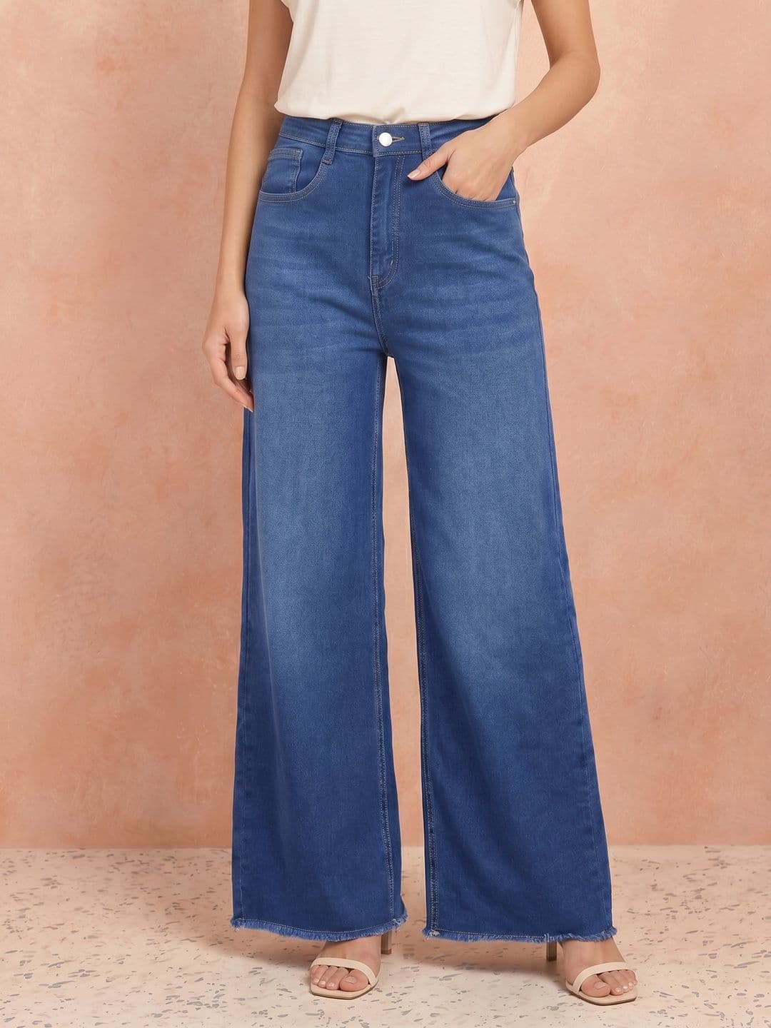 all about you Women Flared Light Fade Stretchable Jeans thumbnail 2