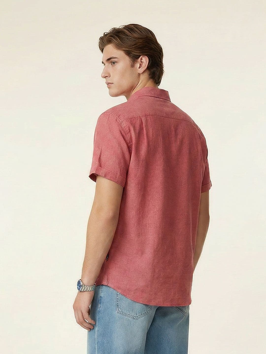 Nautica Slim Fit Spread Collar Casual Shirt thumbnail 5