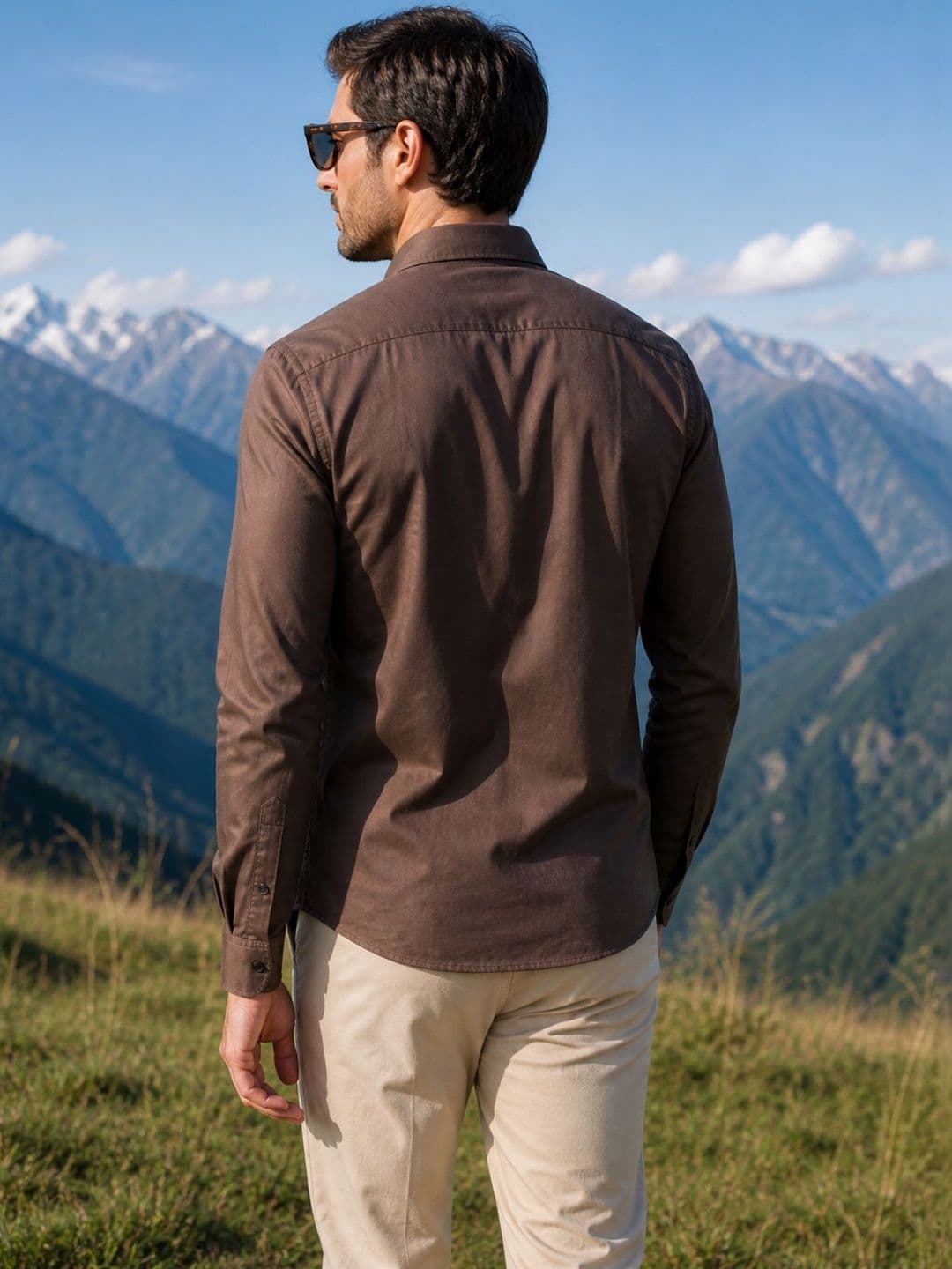 The Roadster Lifestyle Co Cotton Spread Collar Full Sleeves Shirt thumbnail 3