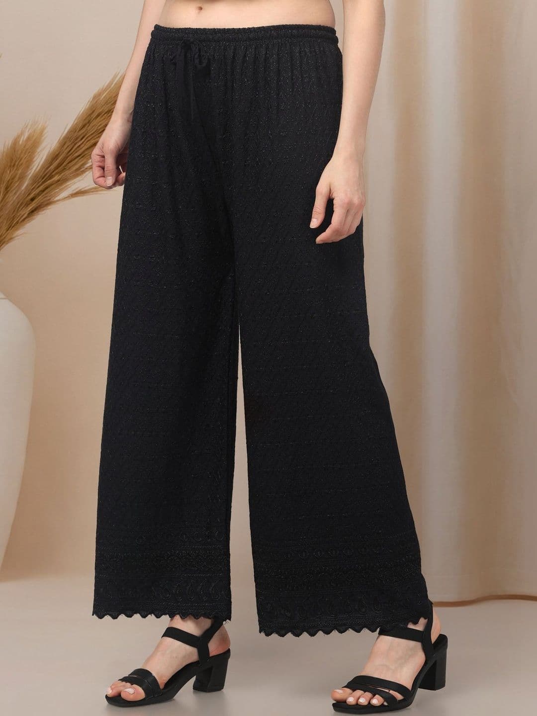 KGFONECLOTH Women Knitted Ethnic Palazzos thumbnail 6