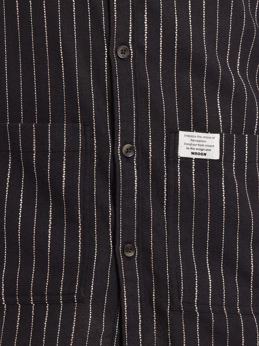 WROGN Oversized Striped Casual Shirt thumbnail 6