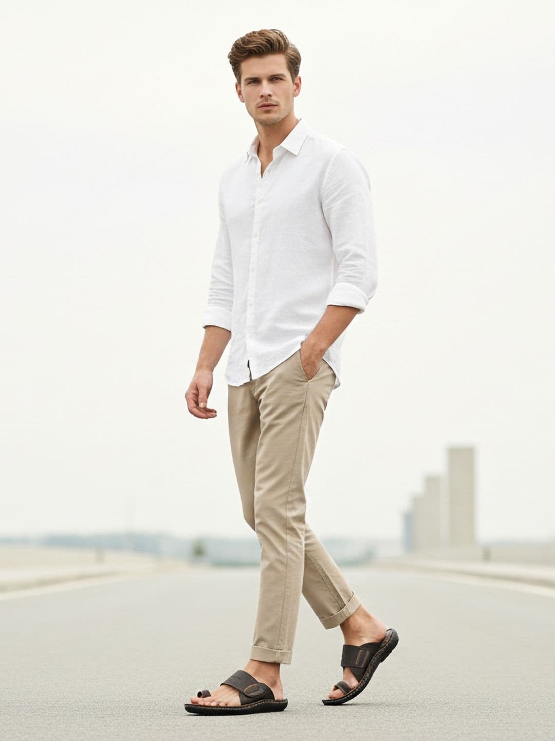 Trekiva Men Black Comfort Sandals thumbnail 3