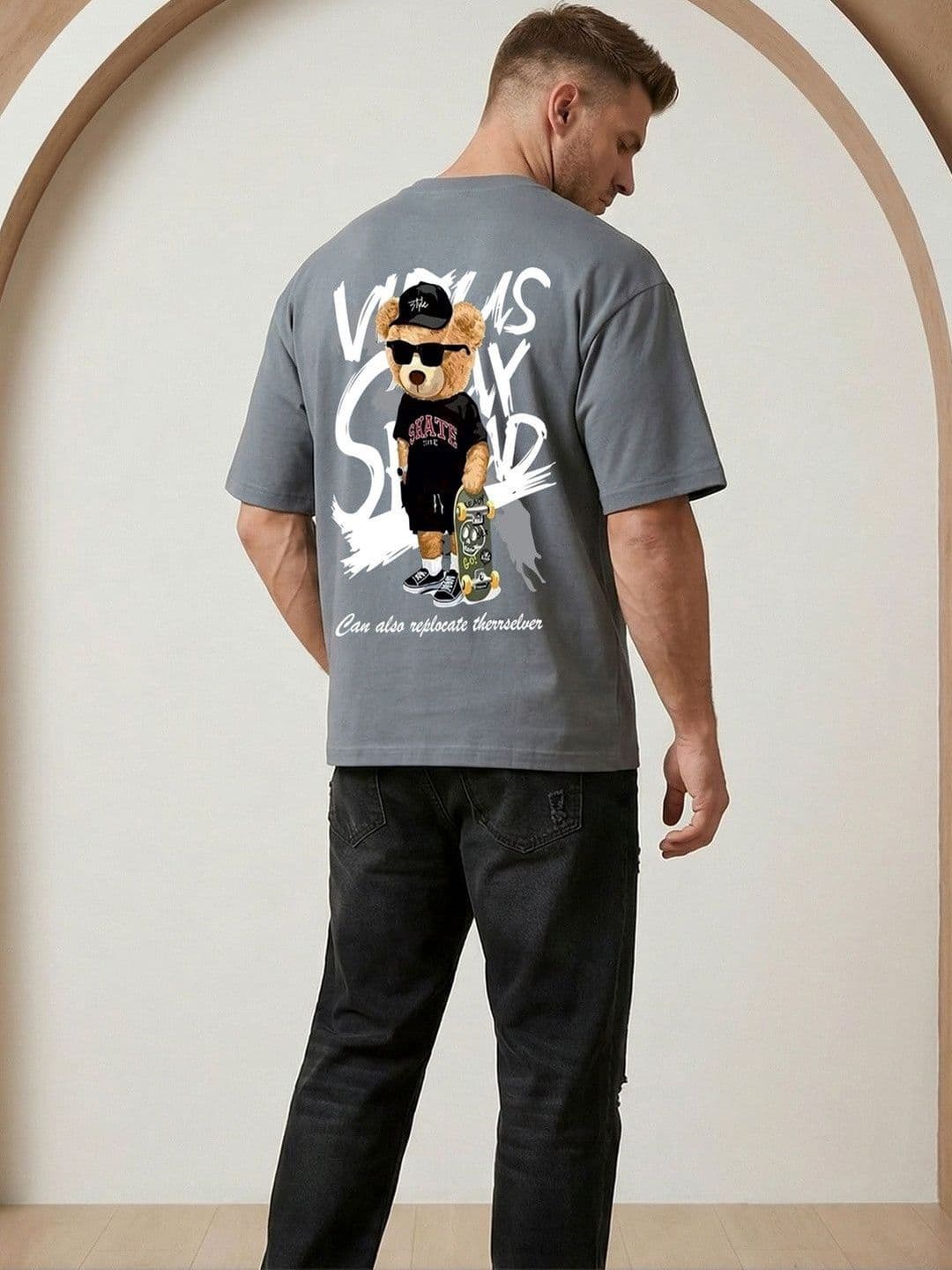 Manlino Men Printed Pure Cotton T-shirt thumbnail 5