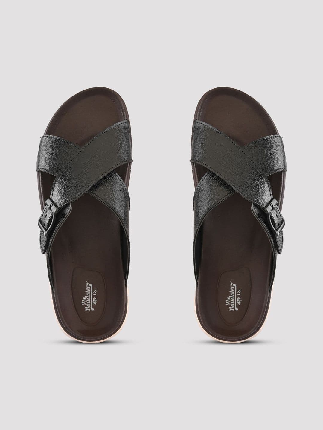 The Roadster Lifestyle Co Men Open Back Buckle Details Comfort Sandals thumbnail 2
