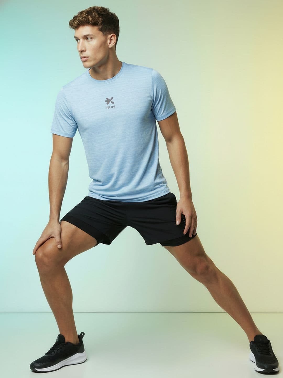 HRX by Hrithik Roshan Striped Rapid-Dry Running T-shirt thumbnail 7