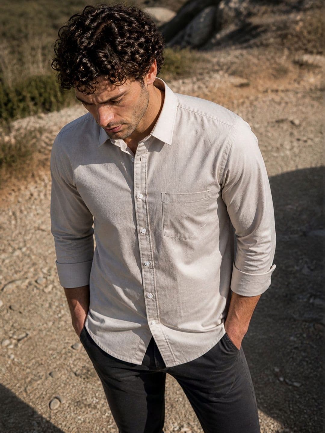 The Roadster Lifestyle Co Cotton Spread Collar Full Sleeves Shirt thumbnail 7