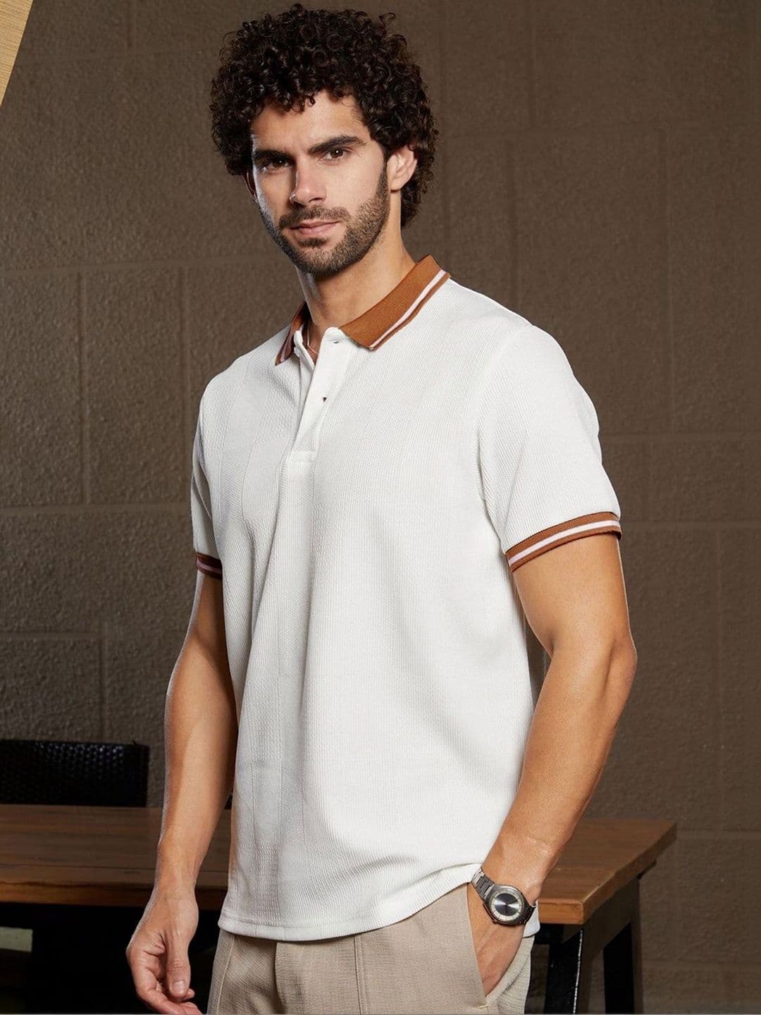 ENITOR Men Polo Collar T-shirt thumbnail 4