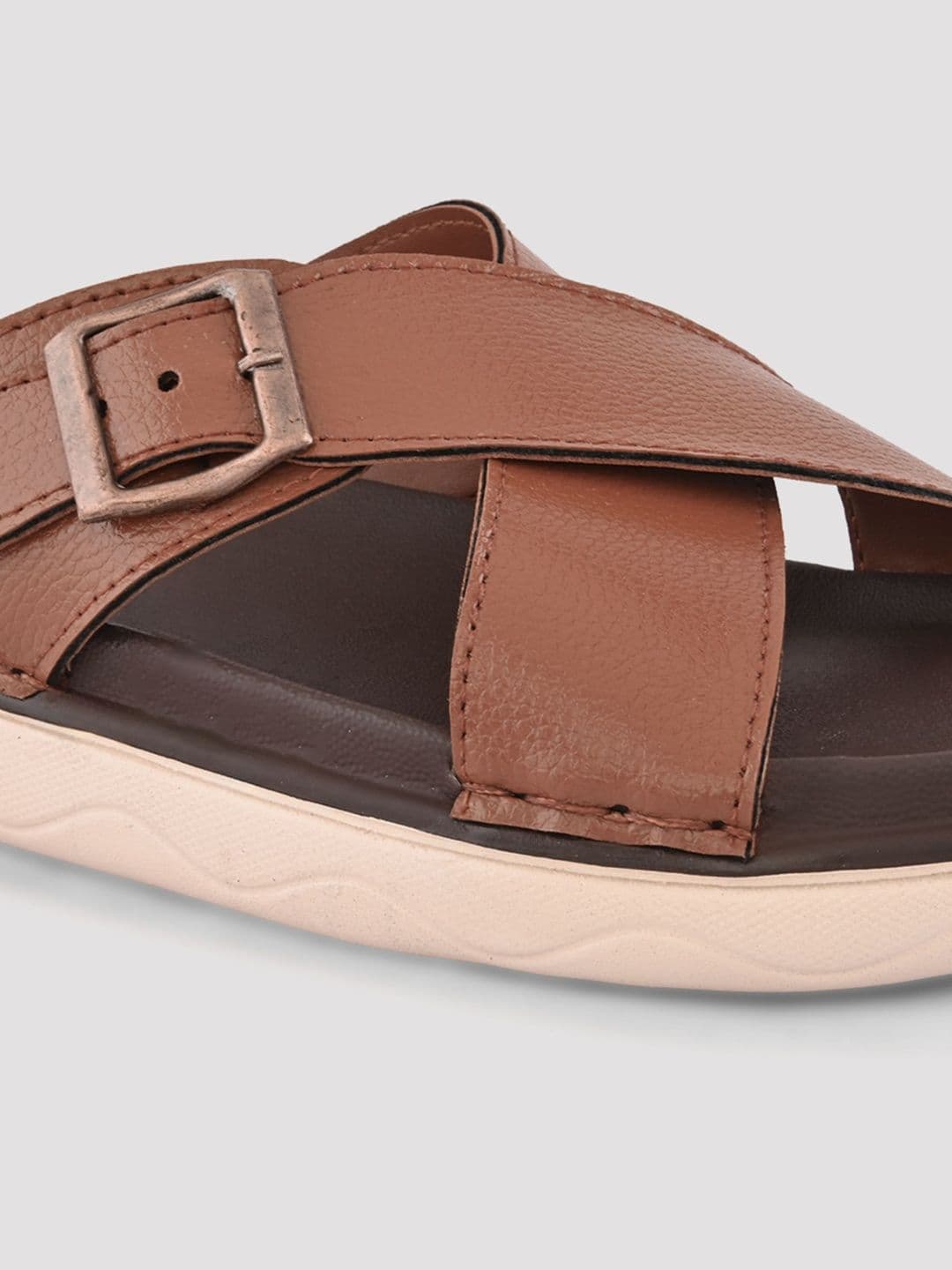 The Roadster Lifestyle Co Men Open Back Buckle Details Comfort Sandals thumbnail 5
