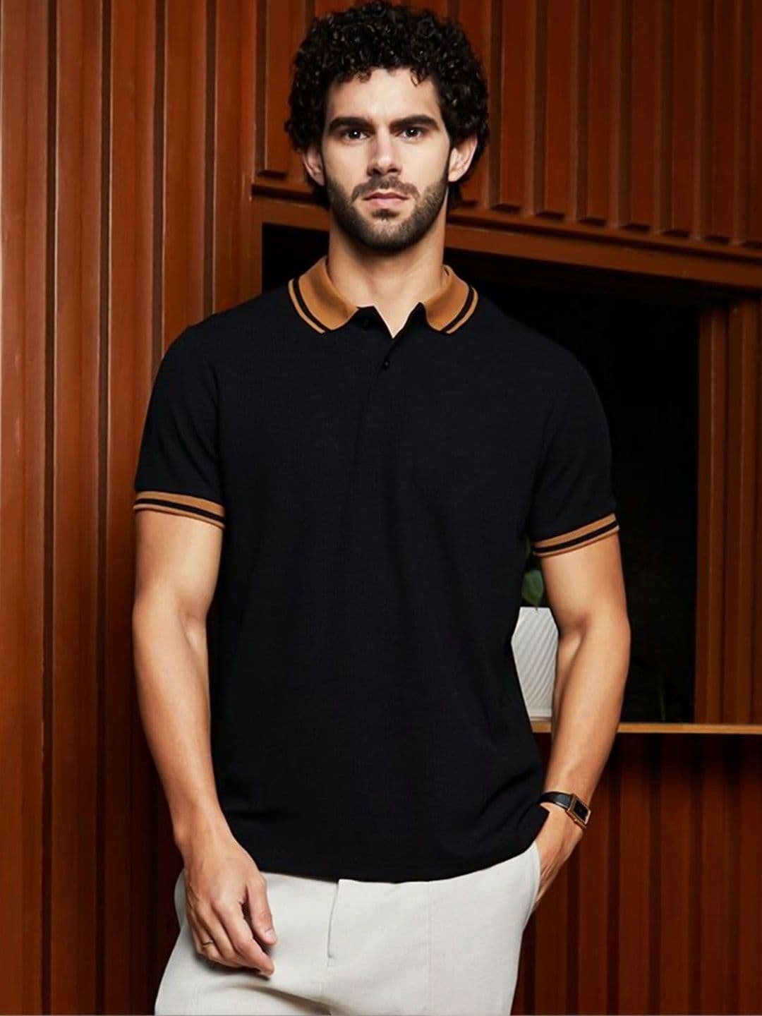 ENITOR Men Polo Collar T-shirt - view 1