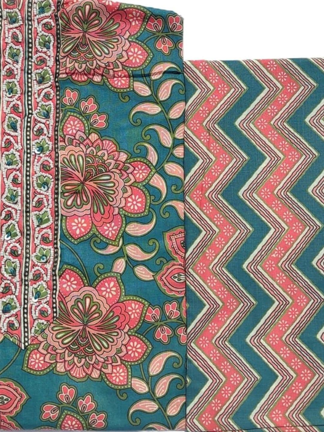 GC 80 BY GAURI COLLECTION Printed Pure Cotton Unstitched Dress Material thumbnail 4
