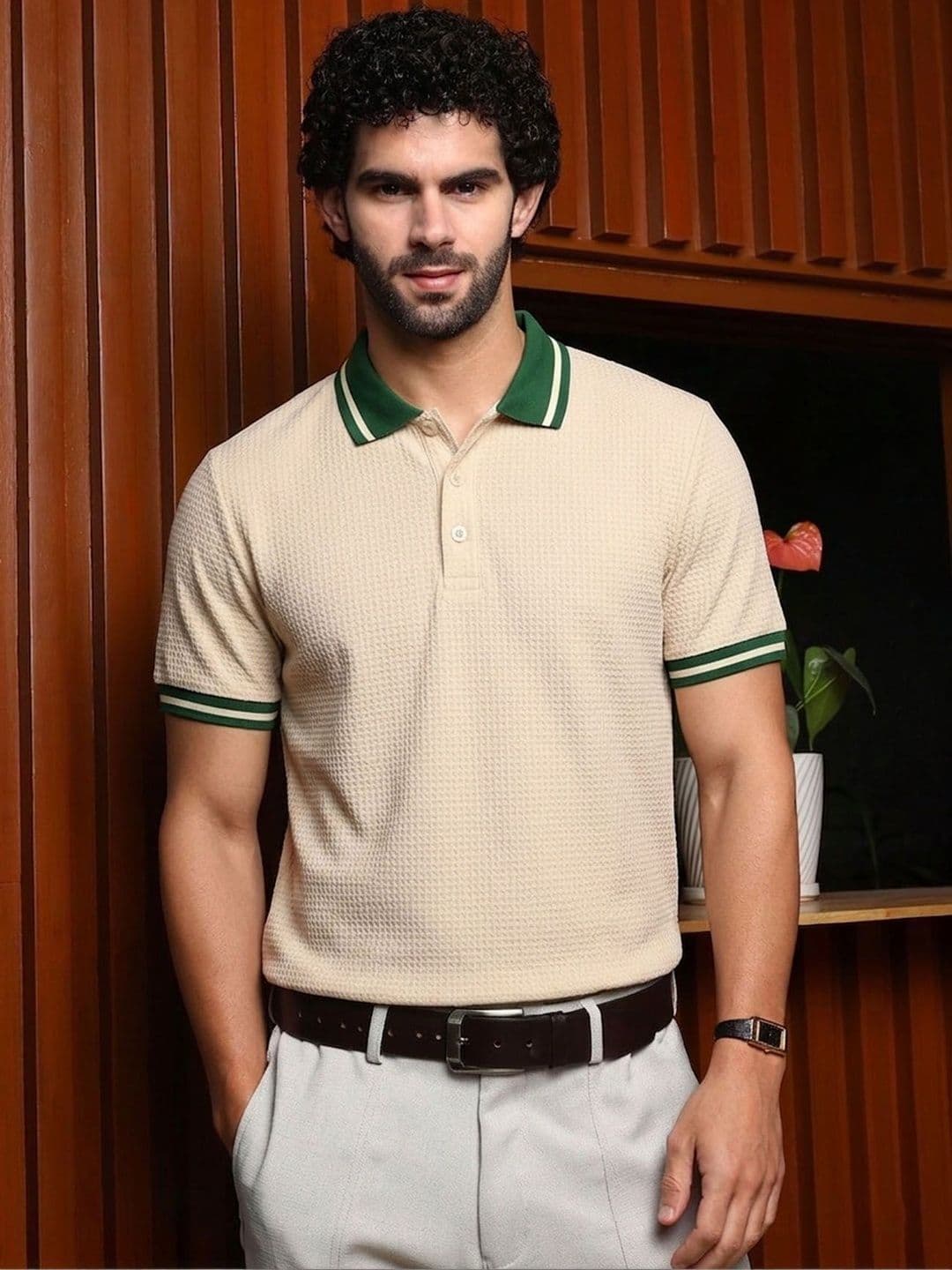 AUSK Men Polo Collar T-shirt thumbnail 2