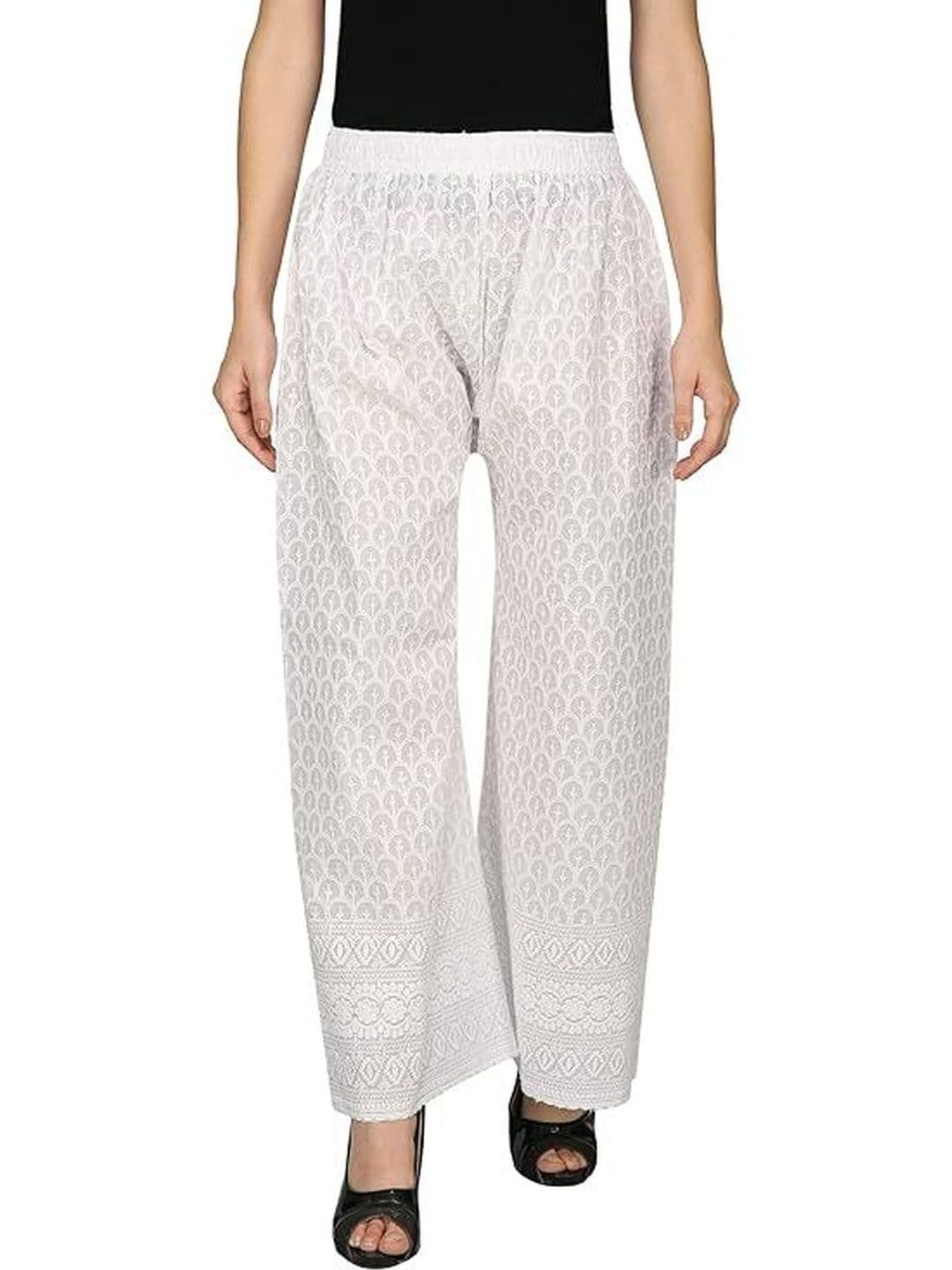 TNQ Women Ethnic Motifs Embroidered Ethnic Palazzos - view 1