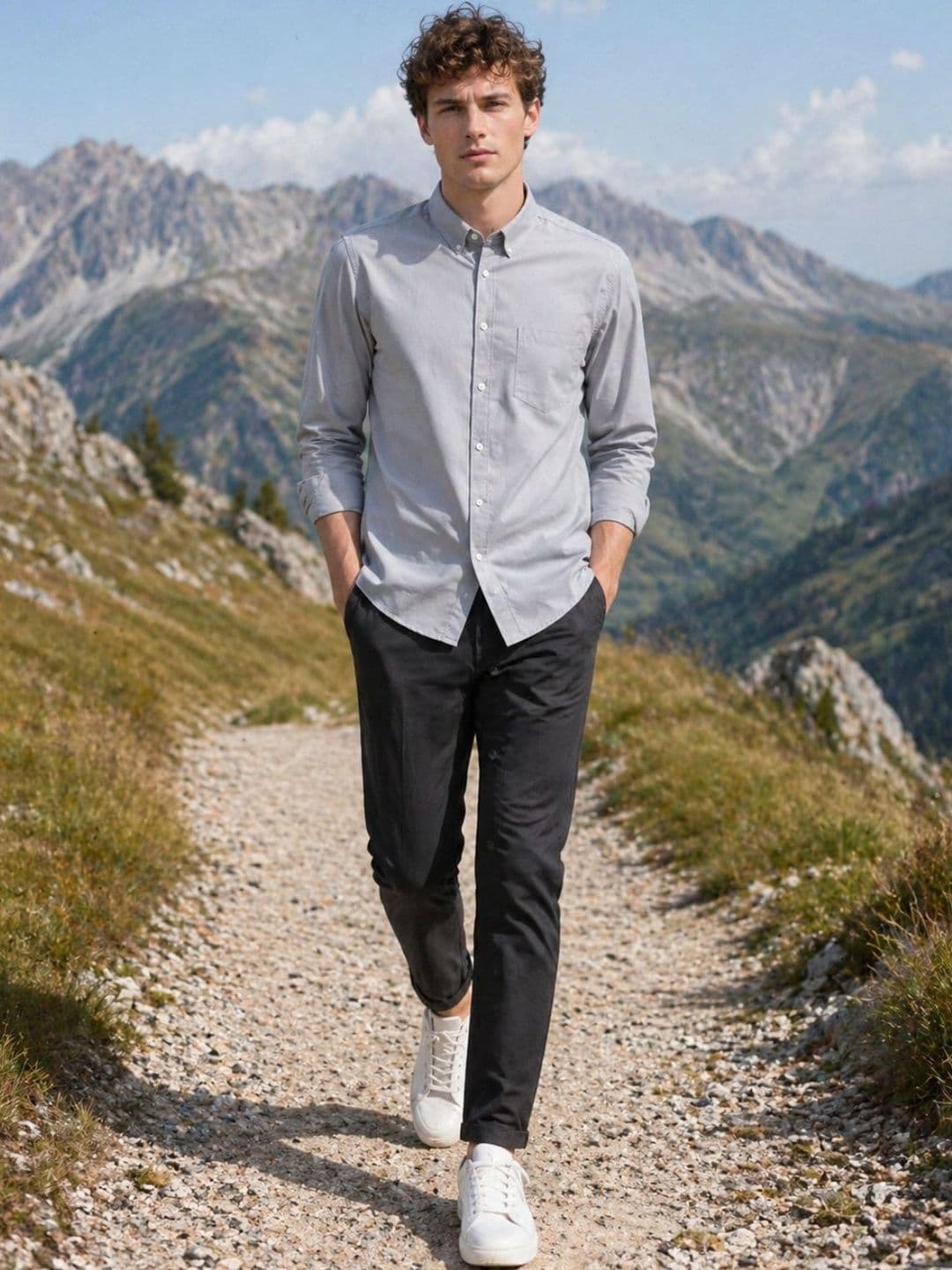 The Roadster Lifestyle Co Cotton Spread Collar Full Sleeves Shirt thumbnail 4