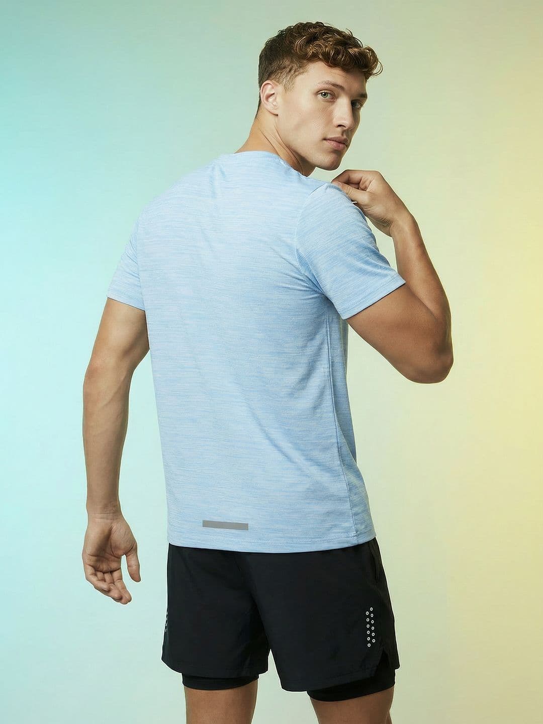 HRX by Hrithik Roshan Striped Rapid-Dry Running T-shirt thumbnail 5