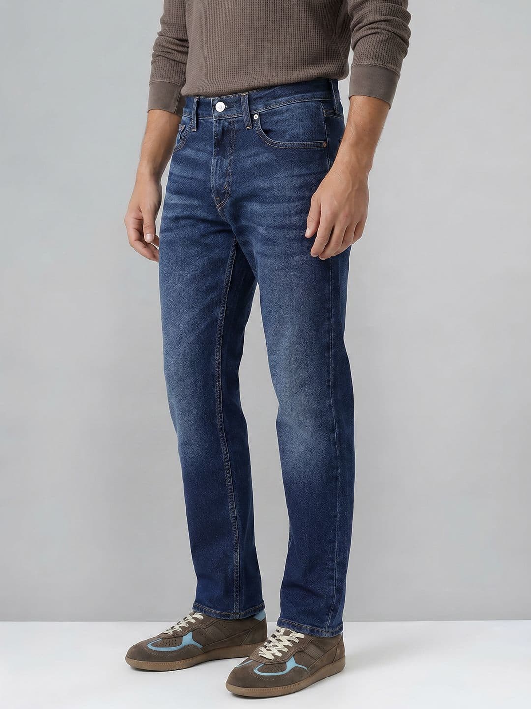 Levis Men 505 Straight Fit Stretchable Jeans - view 1
