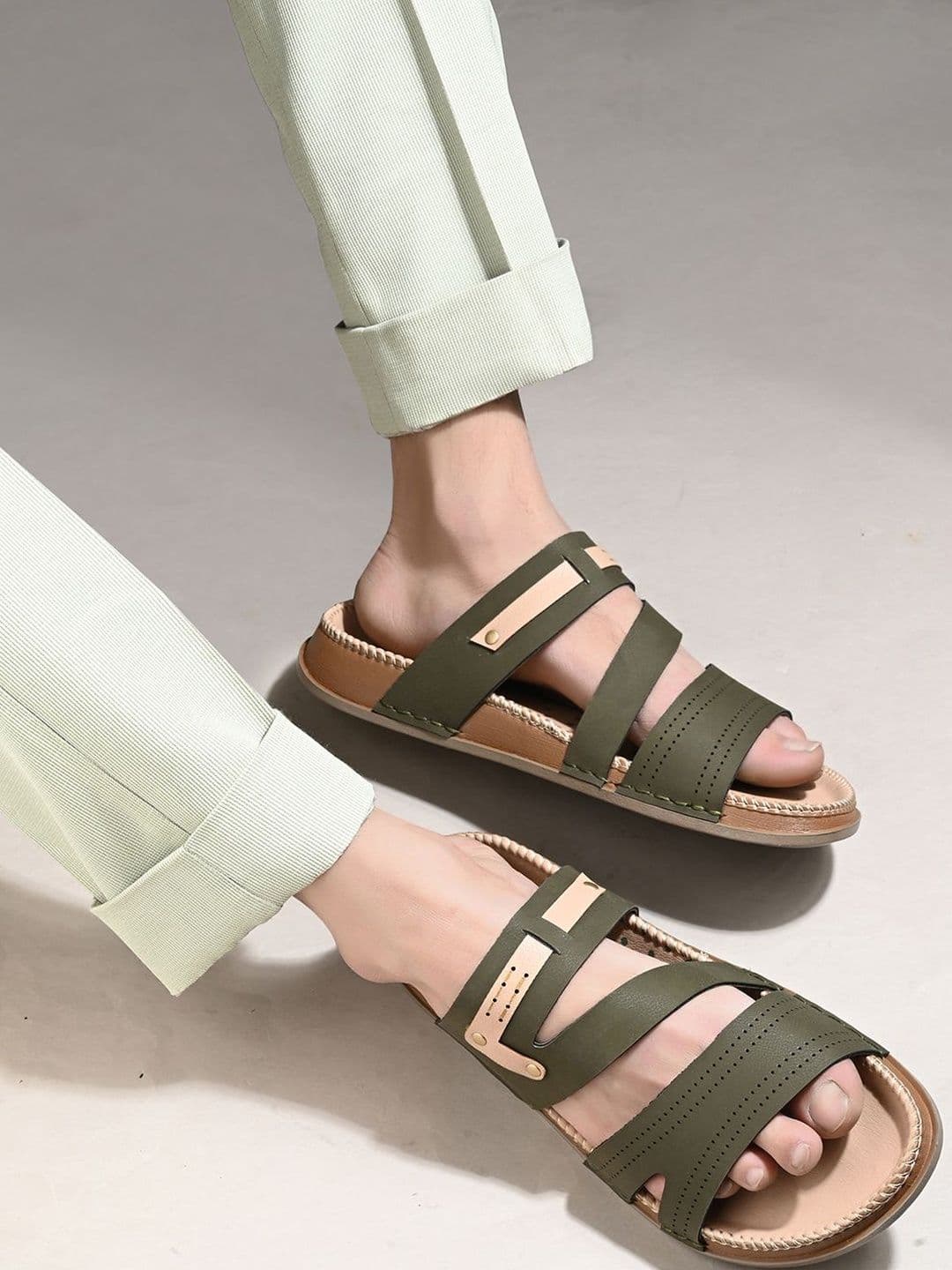The Roadster Lifestyle Co Men Slip-On Comfort Sandals thumbnail 2