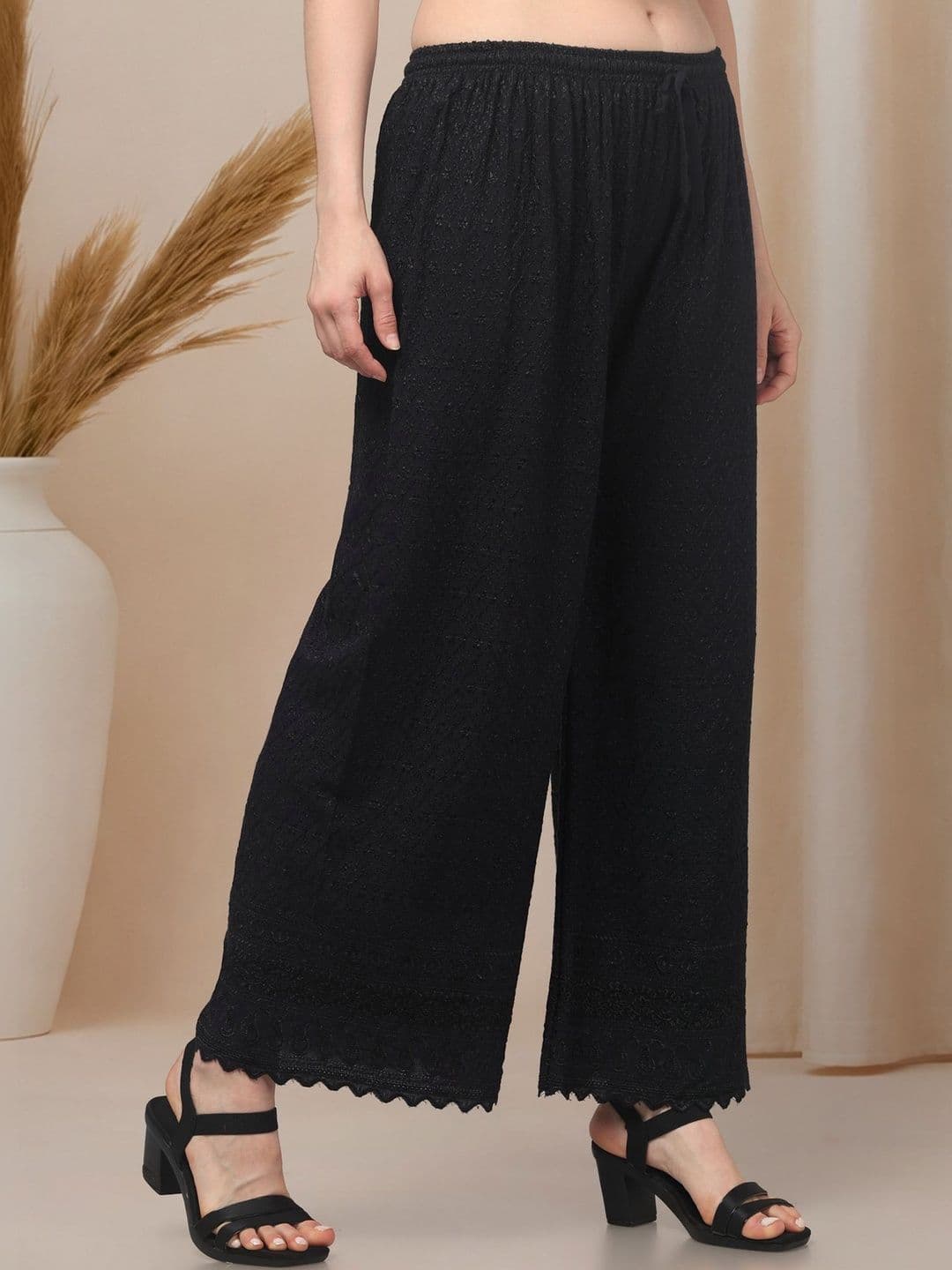 KGFONECLOTH Women Knitted Ethnic Palazzos thumbnail 2