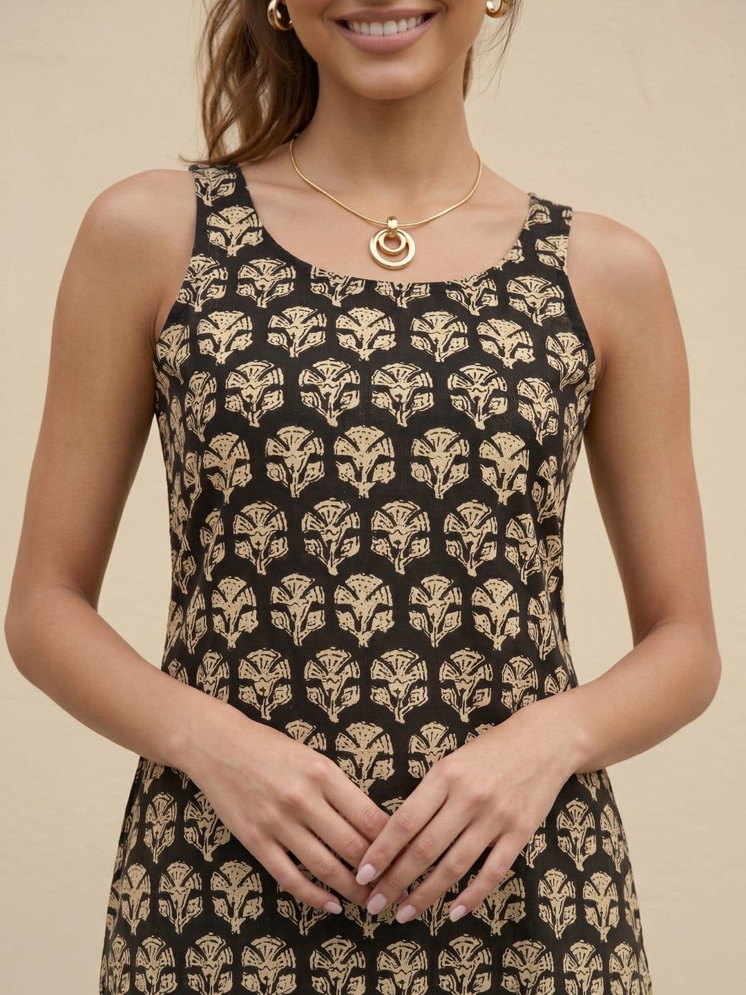 fusion by glitchez Ethnic Motifs Printed Straight Kurta thumbnail 2