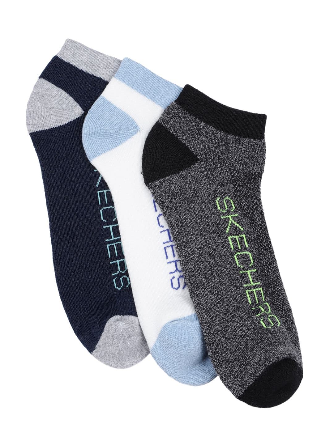 Skechers Men Pack of 3 Ankle Length Socks thumbnail 3