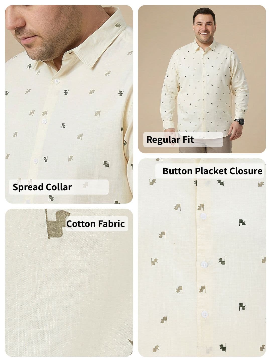 Sztori Abstract Printed Casual Shirt thumbnail 4