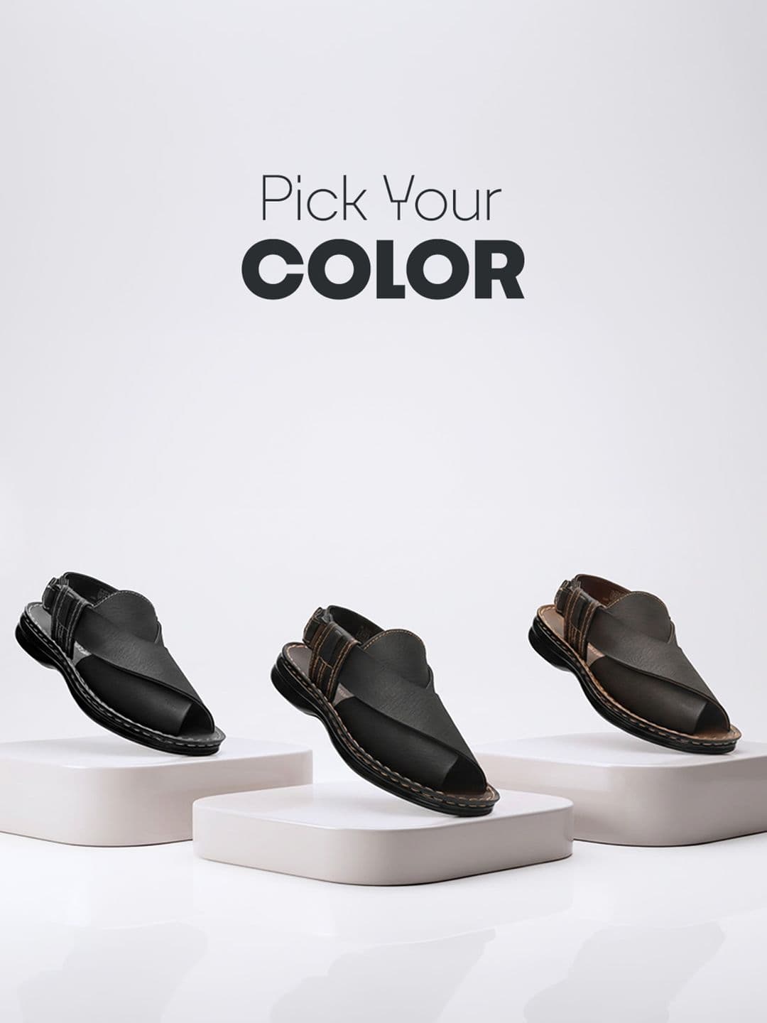 Trekiva Men Brown Slip-On Casual Sandals thumbnail 3