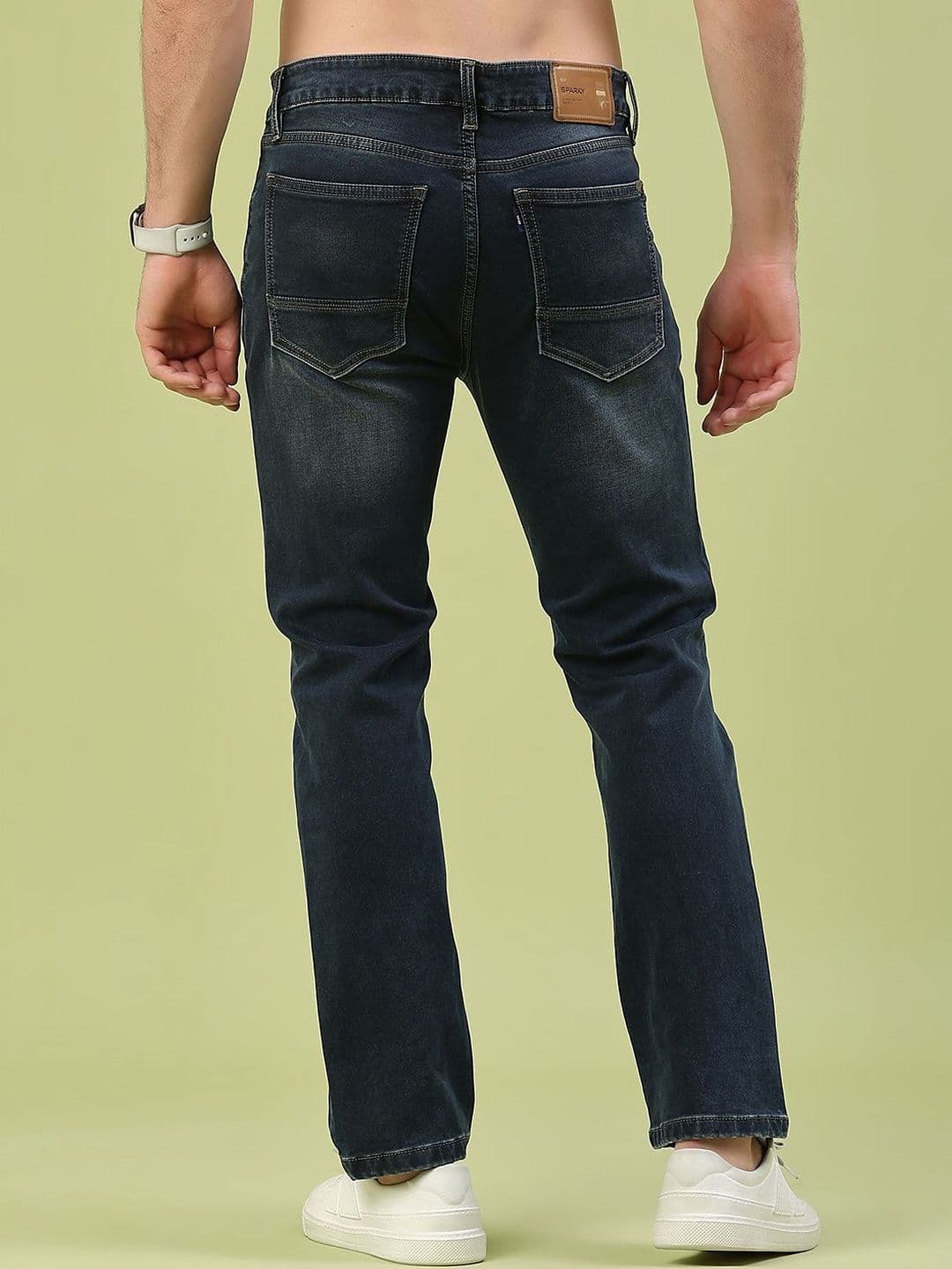 V-Mart Men Relaxed Fit Mid-Rise Light Fade Jeans thumbnail 2