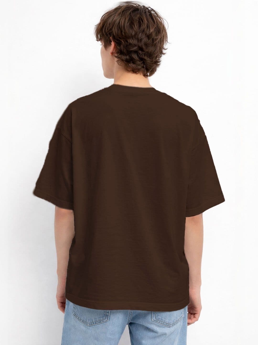 The Roadster Lifestyle Co Printed Organic Cotton Round Neck Oversized Tshirt thumbnail 4