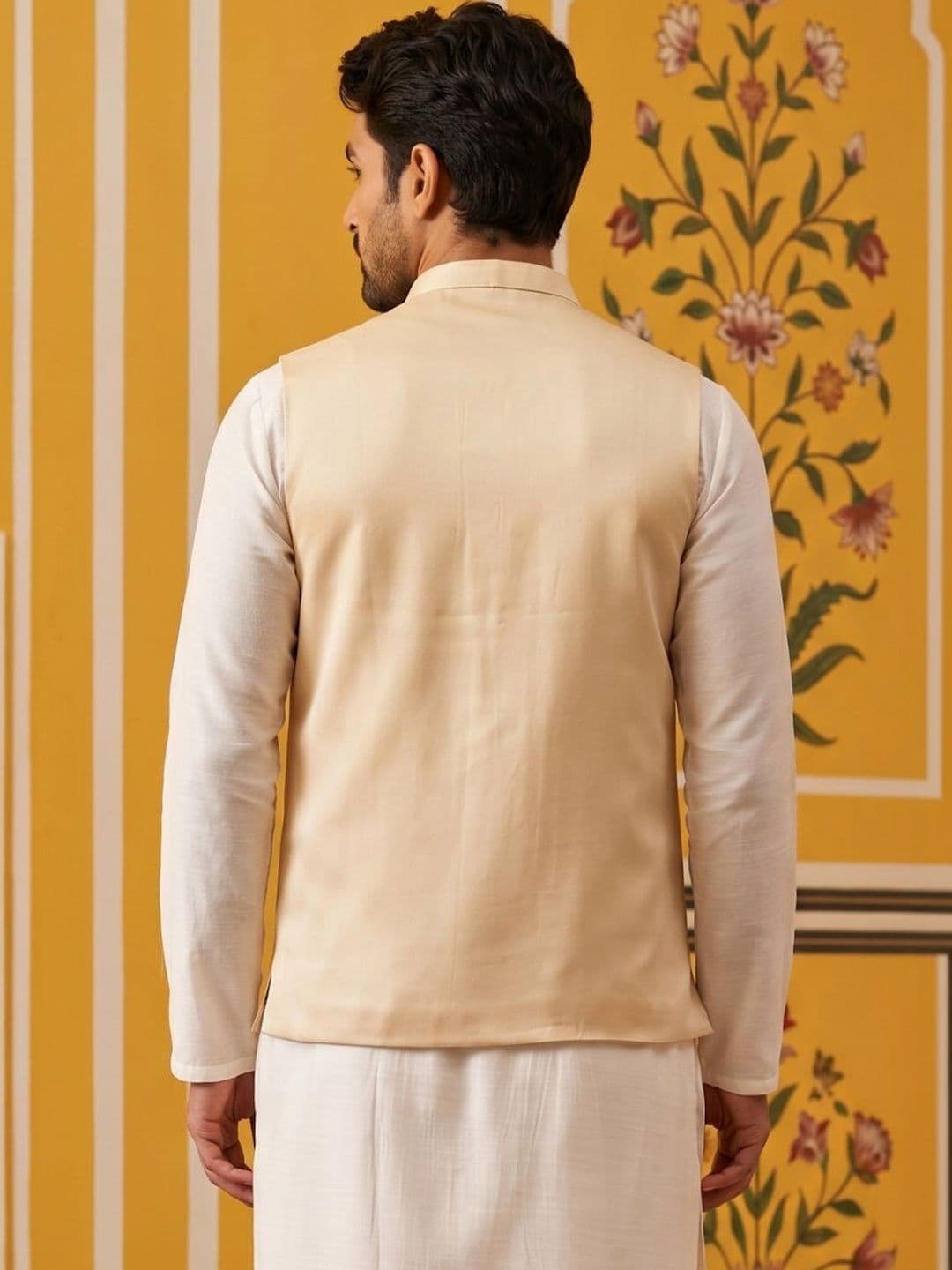 Jompers Printed Satin Nehru Jackets thumbnail 6