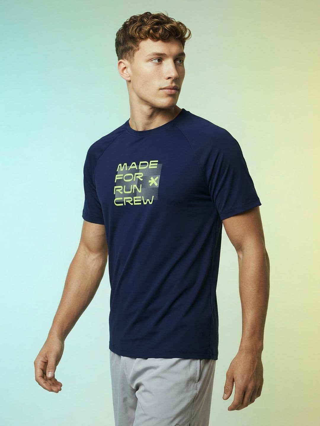 HRX by Hrithik Roshan Typography Printed Rapid Dry running T-shirt thumbnail 8