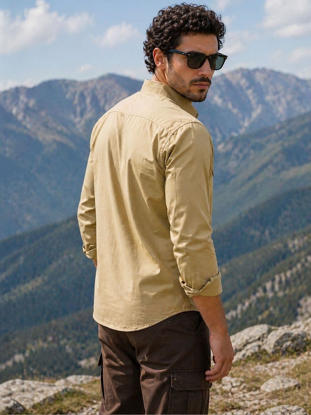 The Roadster Lifestyle Co Cotton Spread Collar Full Sleeves Shirt thumbnail 7
