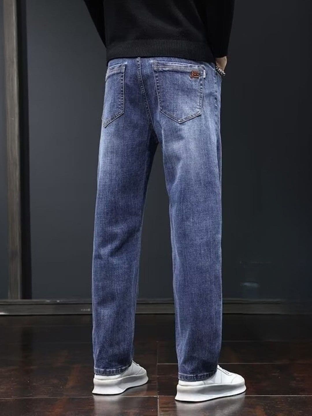 StyleCast Men Regular Fit Mid-Rise Low Distress Light Fade Jeans thumbnail 3
