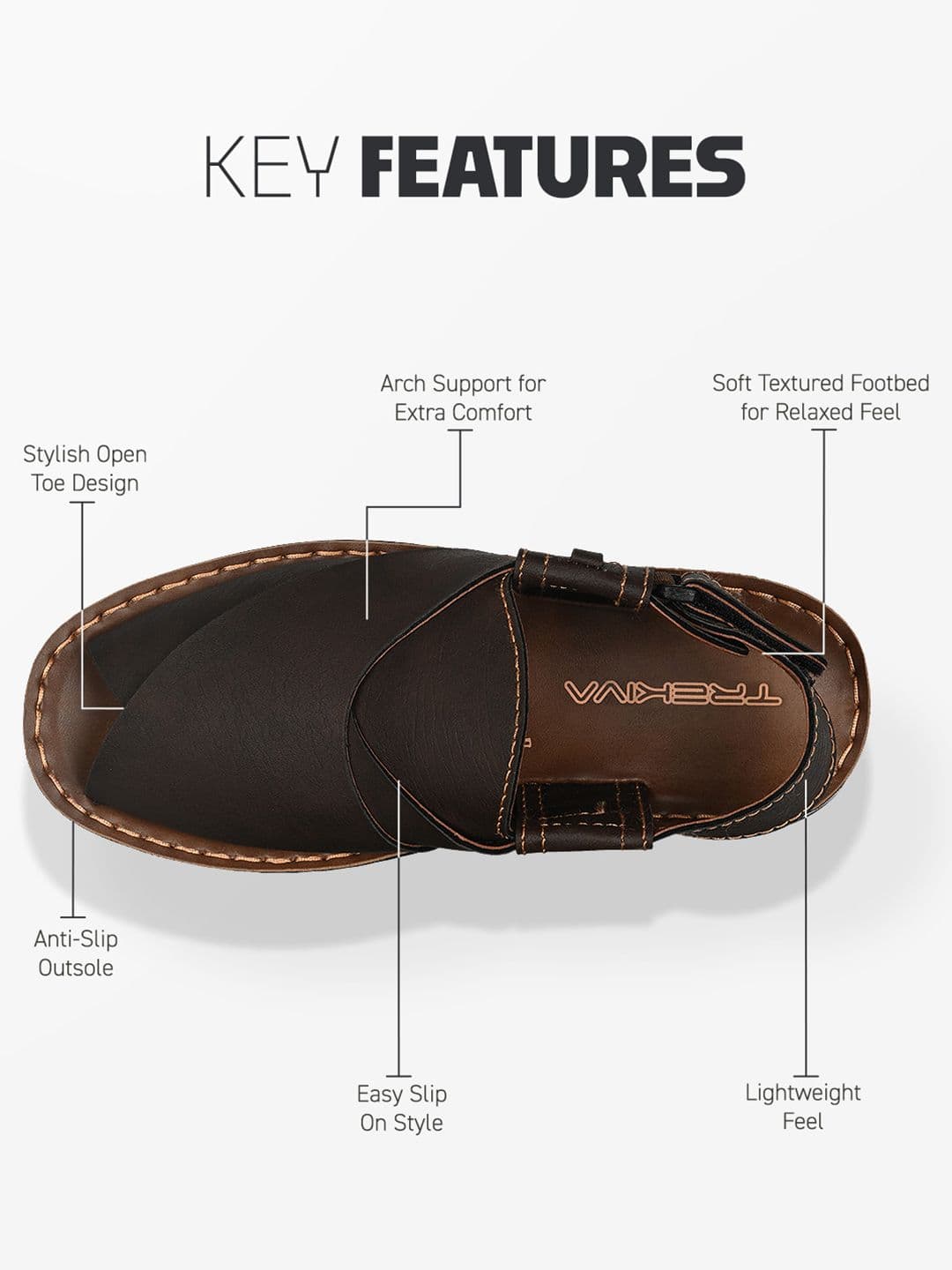 Trekiva Men Comfort Sandals thumbnail 5