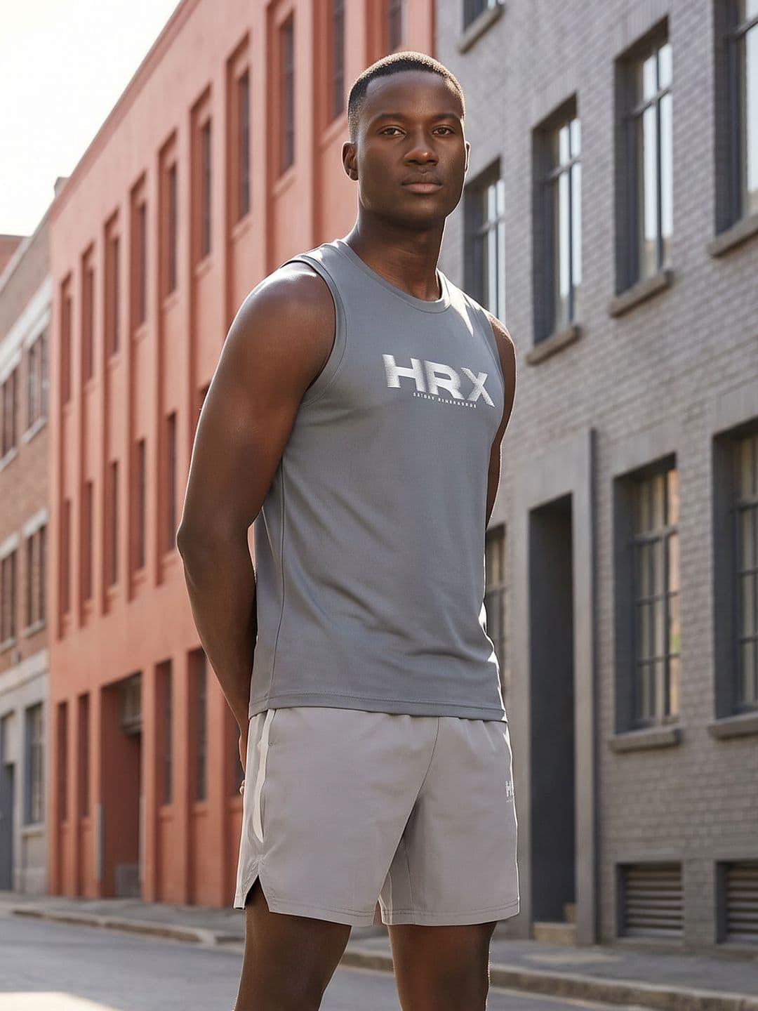 HRX by Hrithik Roshan Brand Logo Printed Rapid Dry Training T-shirt