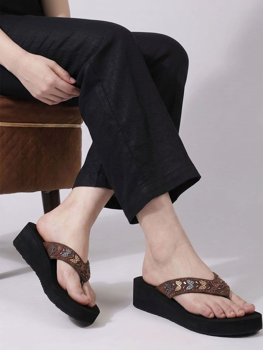 TRIKSY Women Embellished Open Toe Flats - view 1