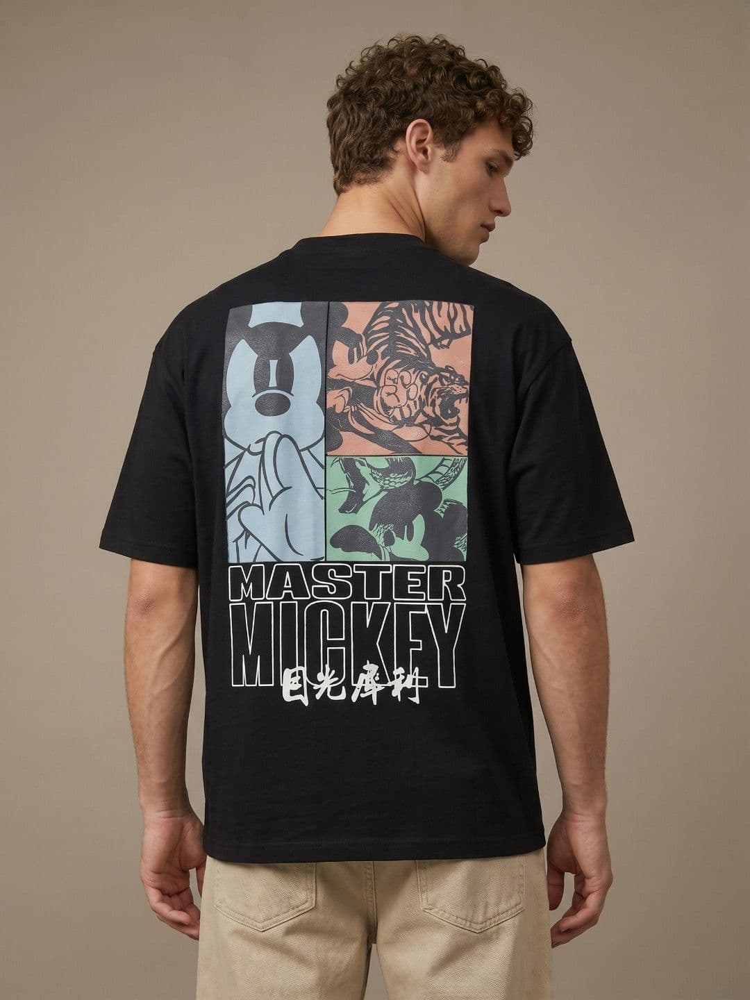 glitchez Master Mickey Graphic Oversized Fit T-shirt thumbnail 6