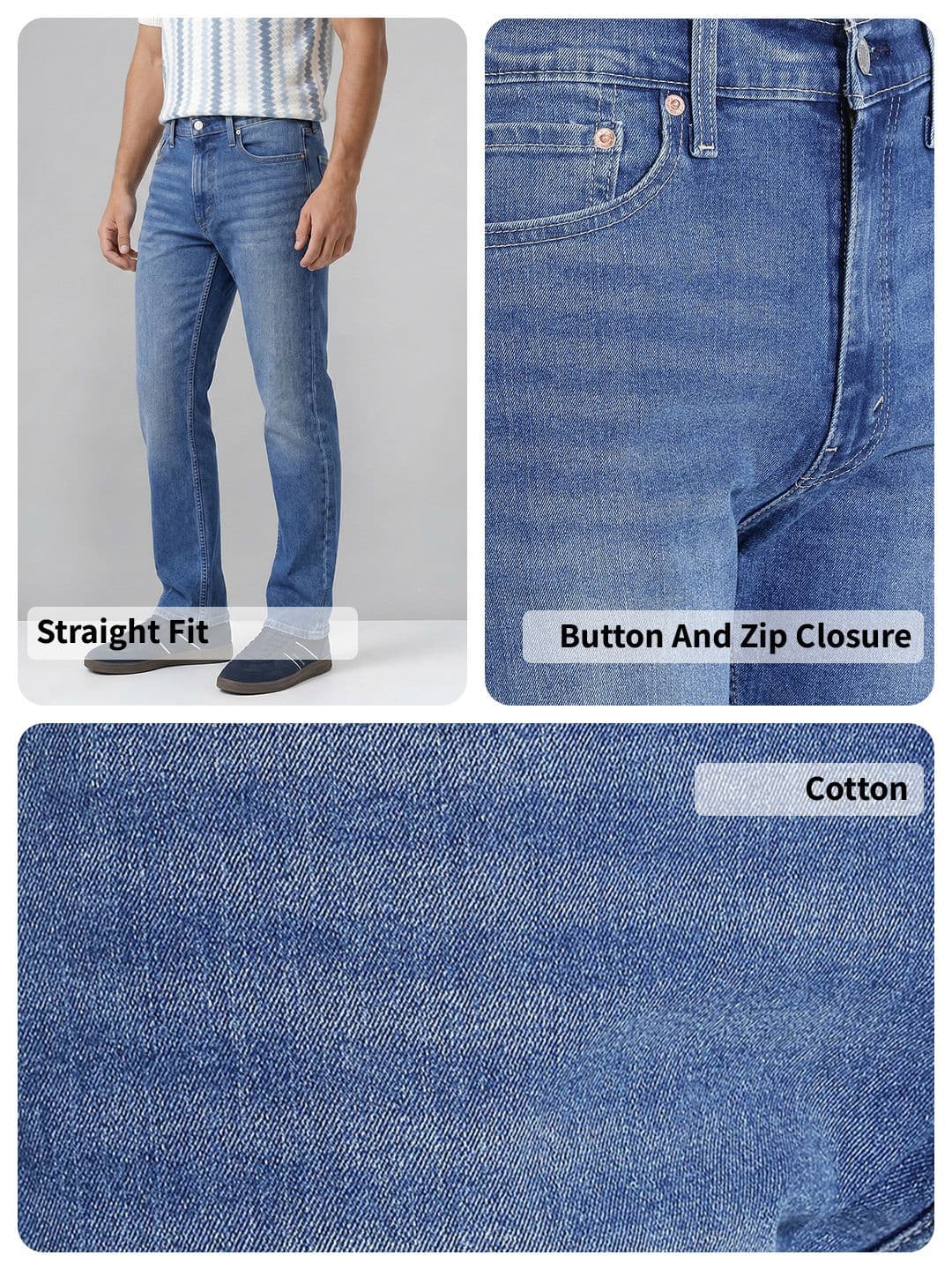 Levis Men 513 Straight Fit Stretchable Jeans thumbnail 3