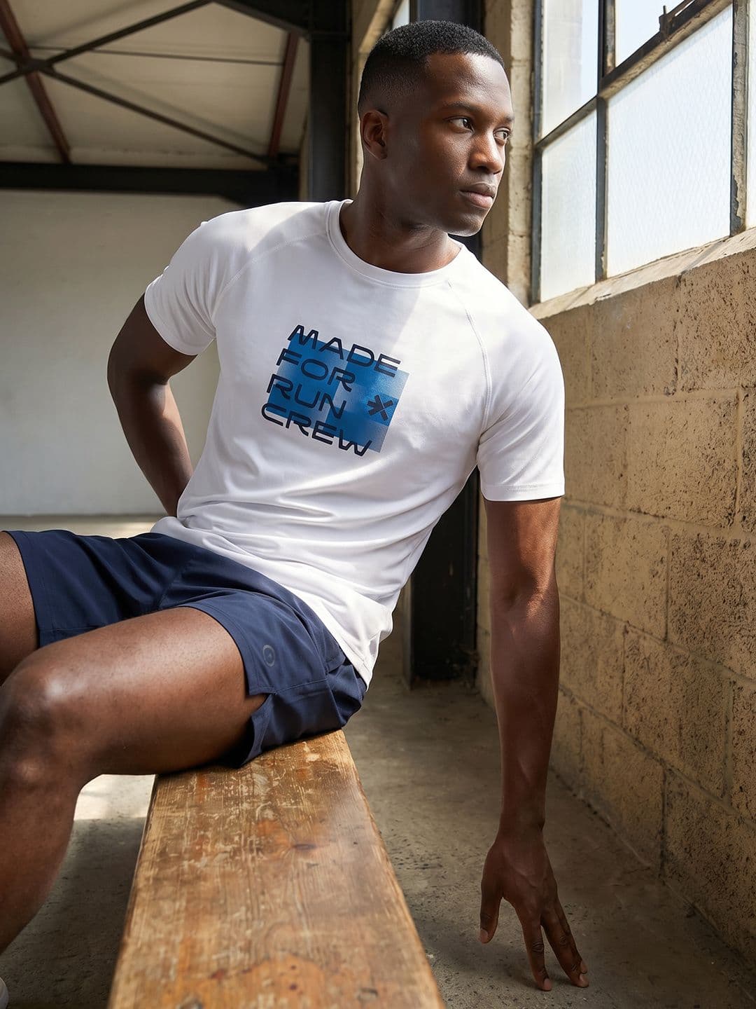 HRX by Hrithik Roshan Typography Printed Rapid-Dry Running T-shirt - view 1