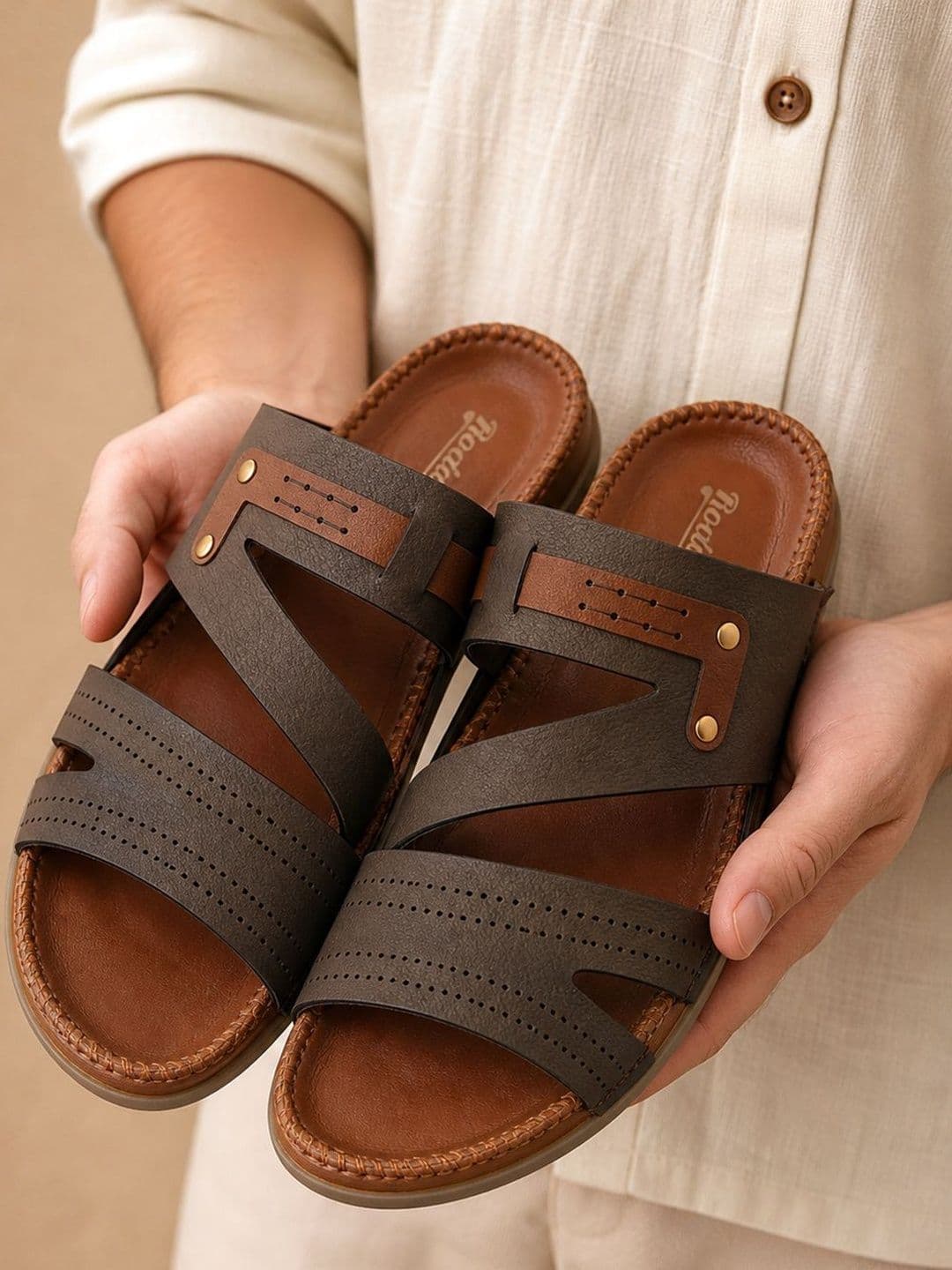 The Roadster Lifestyle Co Men Slip-On Comfort Sandals thumbnail 5