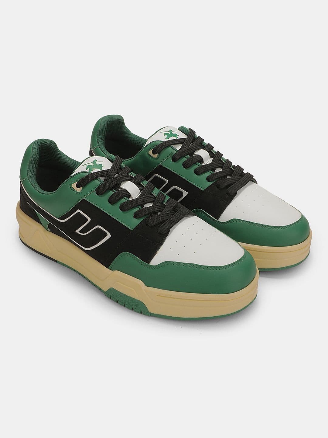 Cantabil Men Colourblocked PU Sneakers