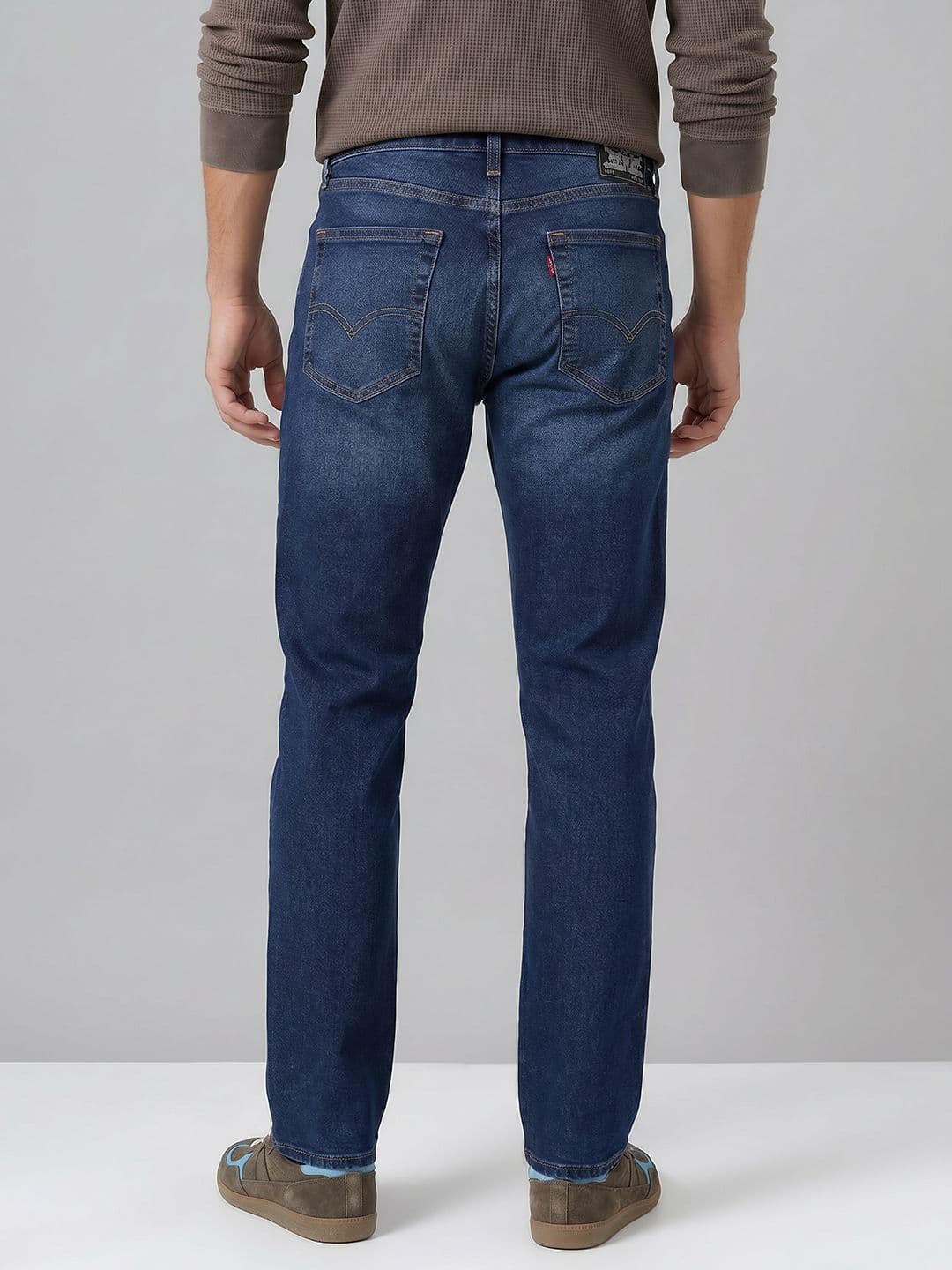 Levis Men 505 Straight Fit Stretchable Jeans thumbnail 6