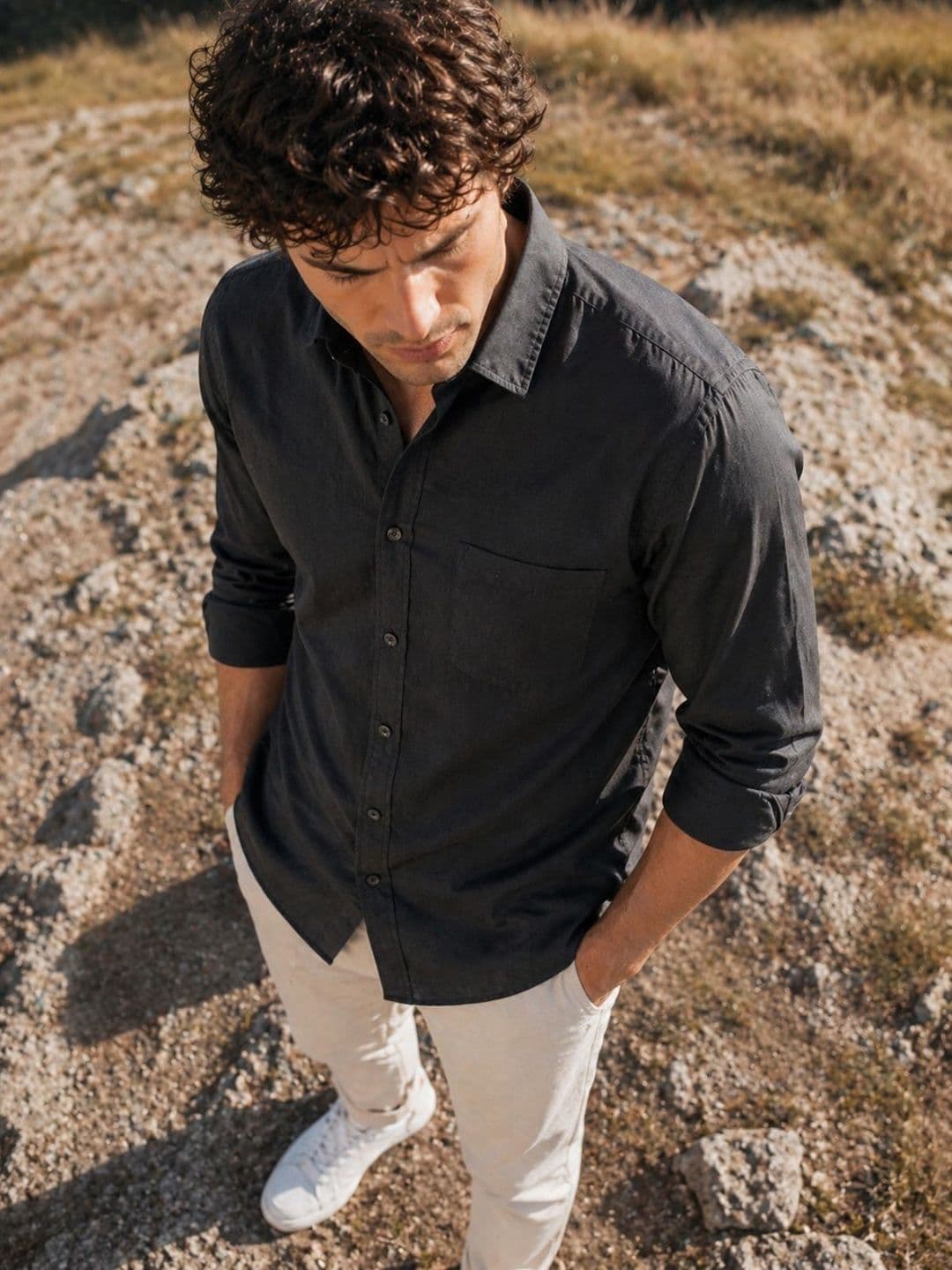 The Roadster Lifestyle Co Cotton Spread Collar Full Sleeves Shirt thumbnail 3