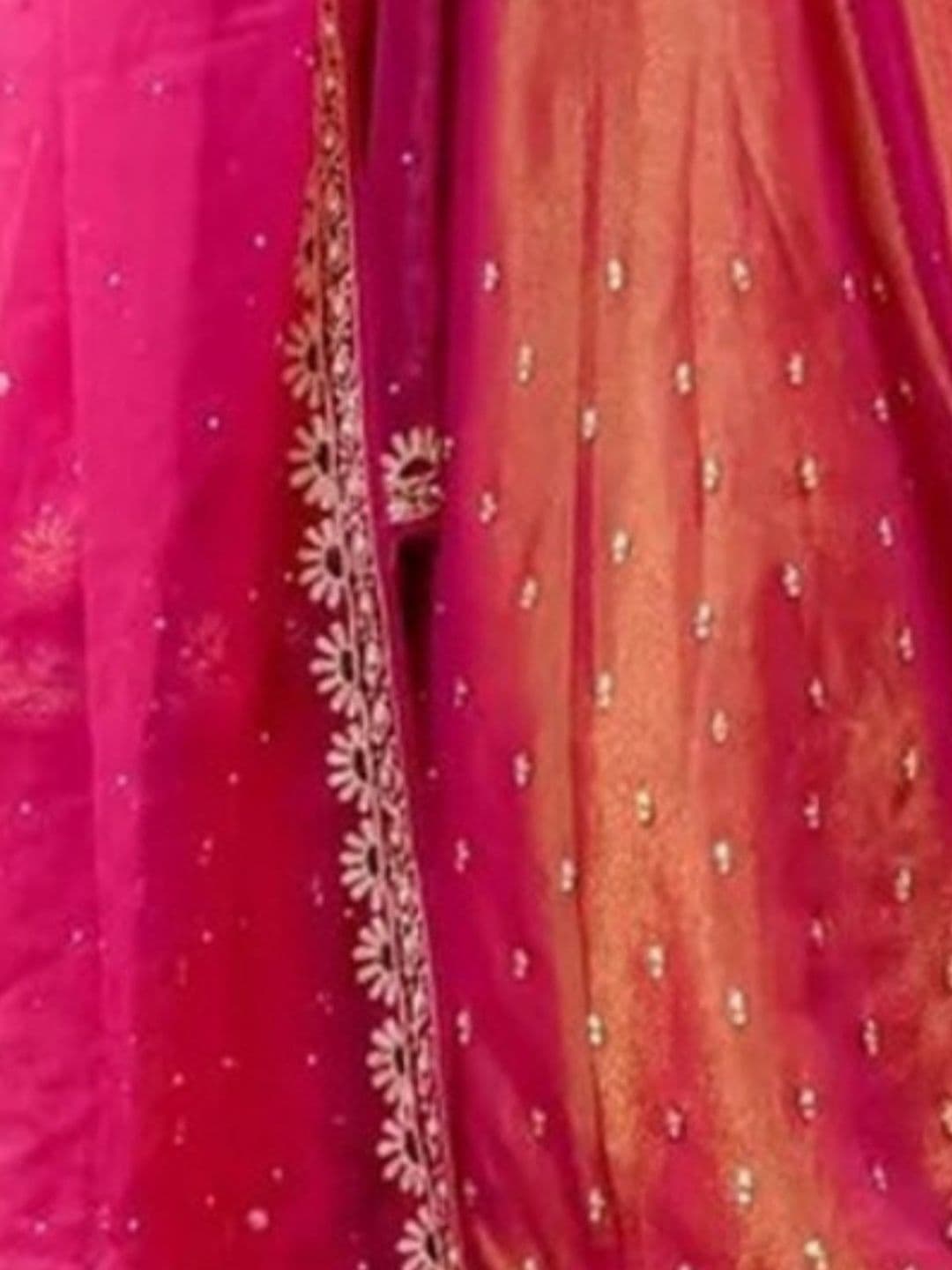 ODETTE Embroidered Beads and Stones Semi-Stitched Lehenga & Blouse With Dupatta thumbnail 2