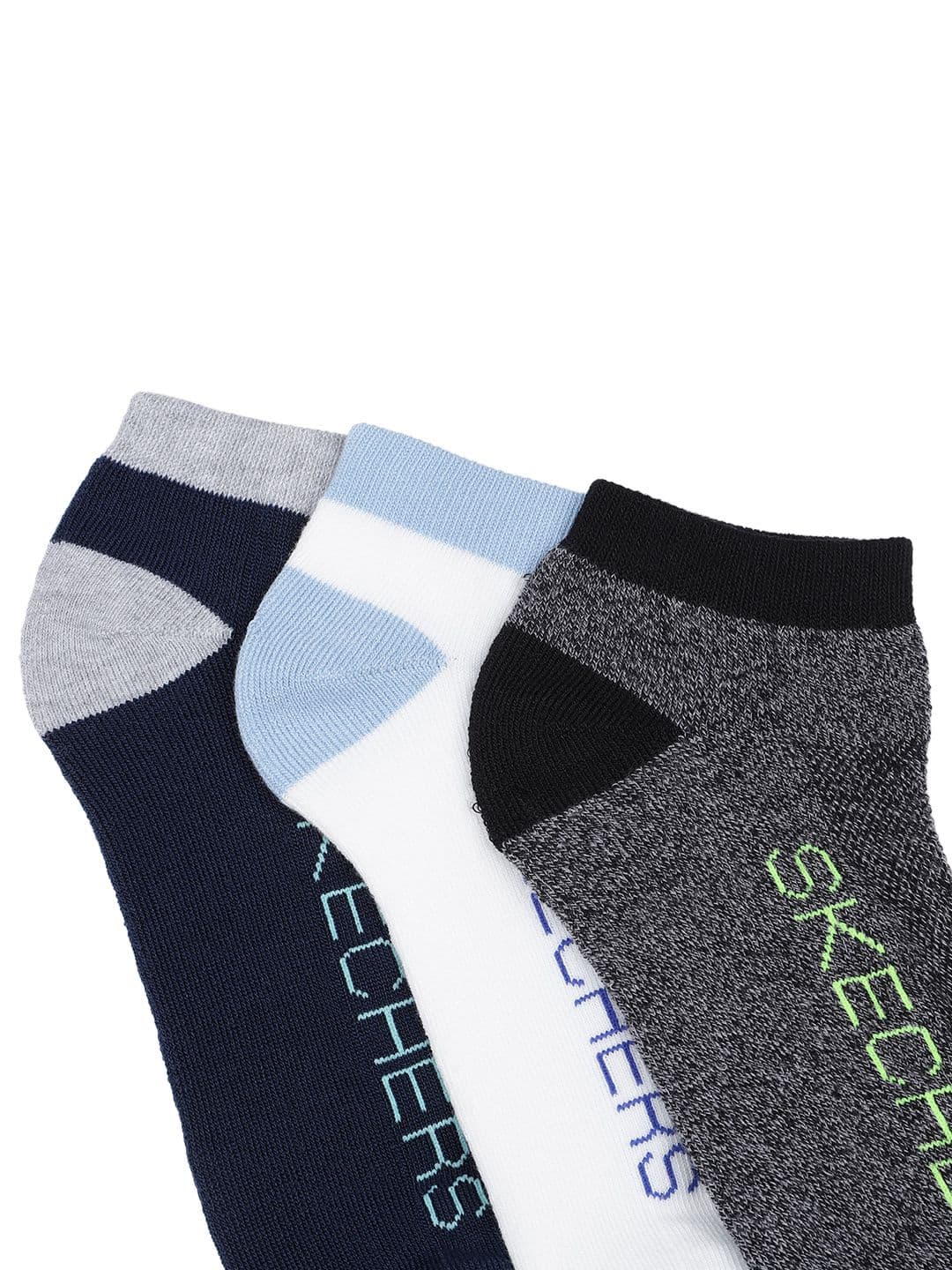 Skechers Men Pack of 3 Ankle Length Socks thumbnail 2