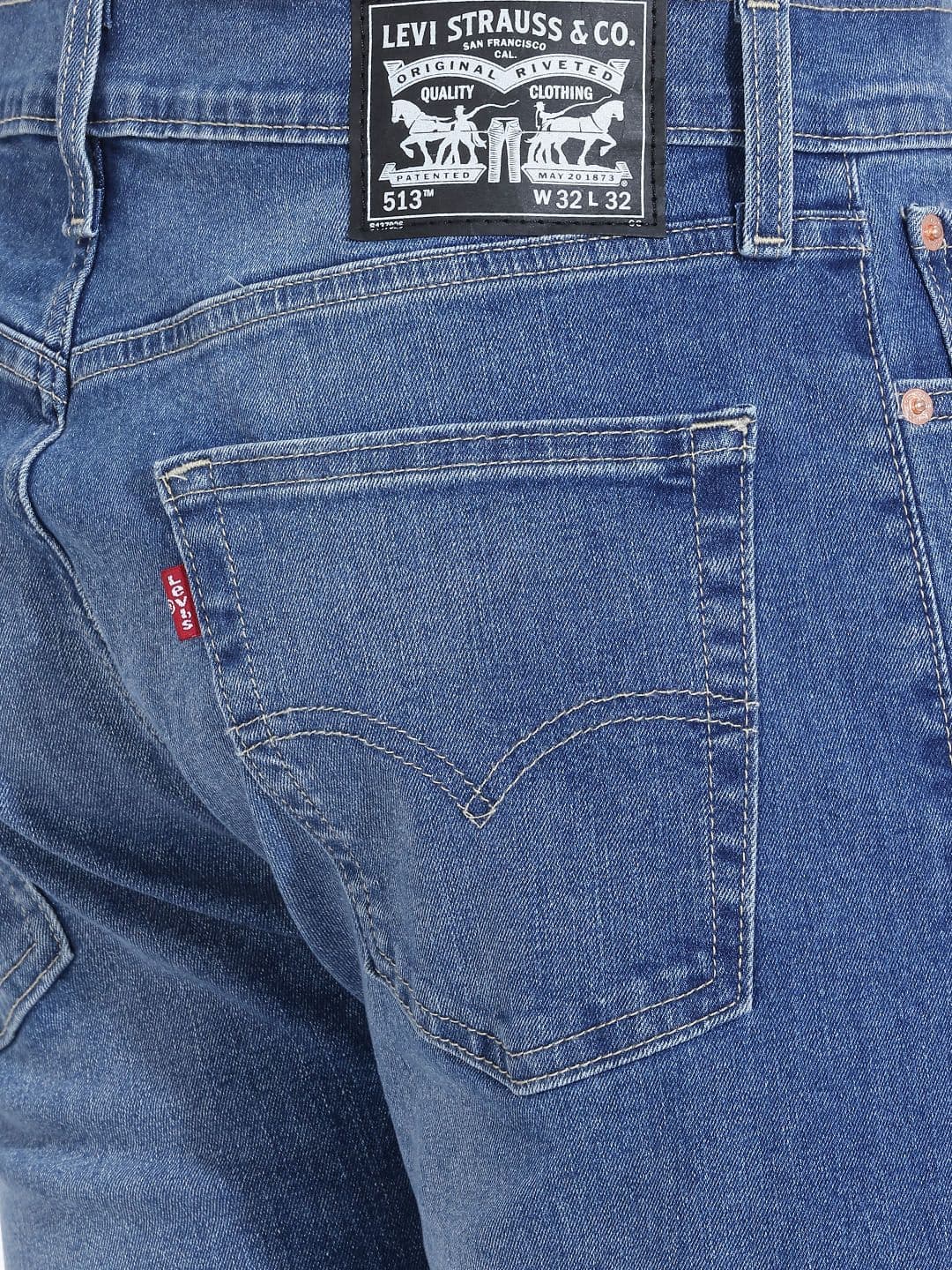 Levis Men 513 Straight Fit Stretchable Jeans thumbnail 5