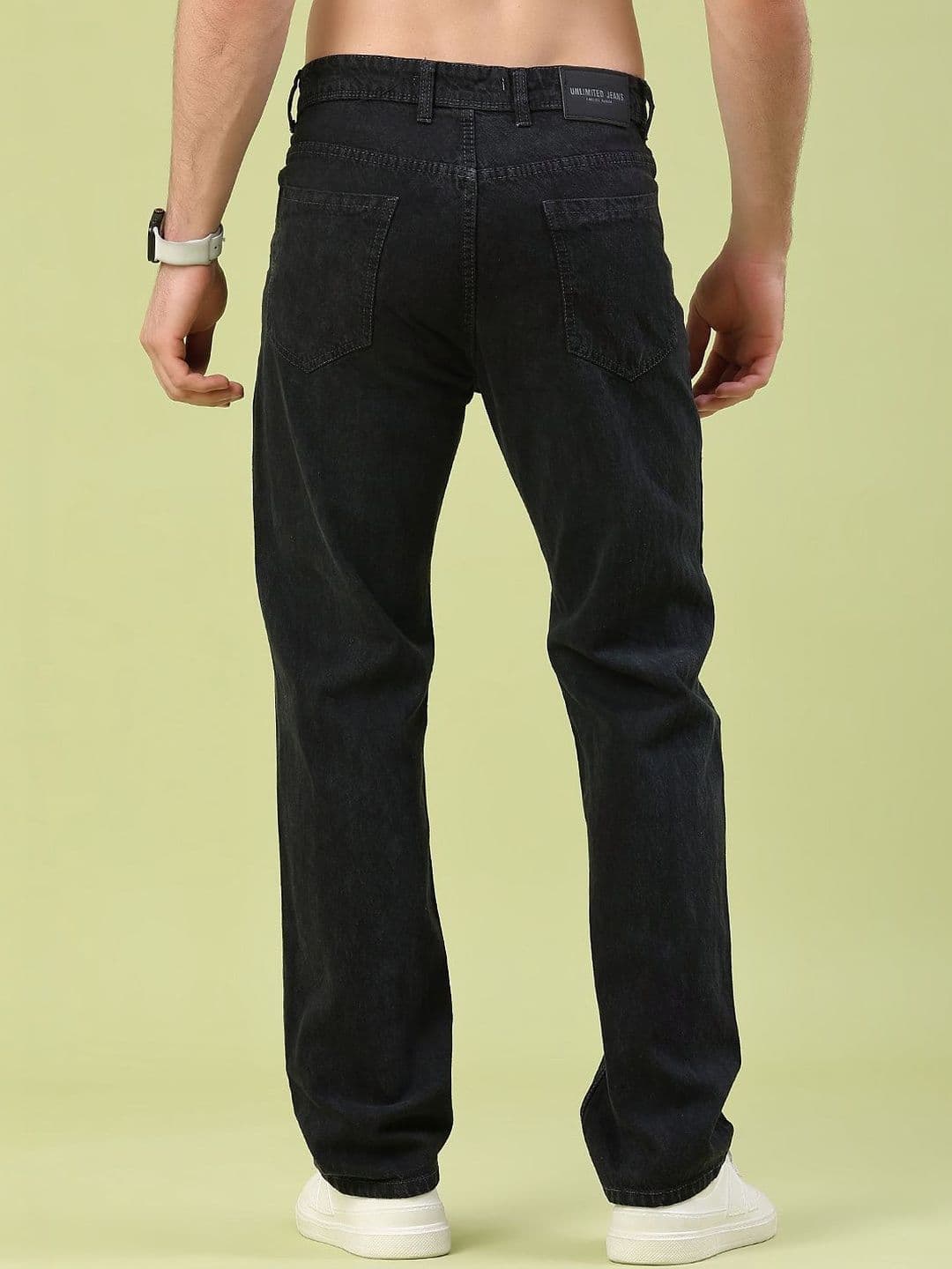 V-Mart Men Straight Fit Mid-Rise Light Fade Stretchable Cotton Jeans thumbnail 5