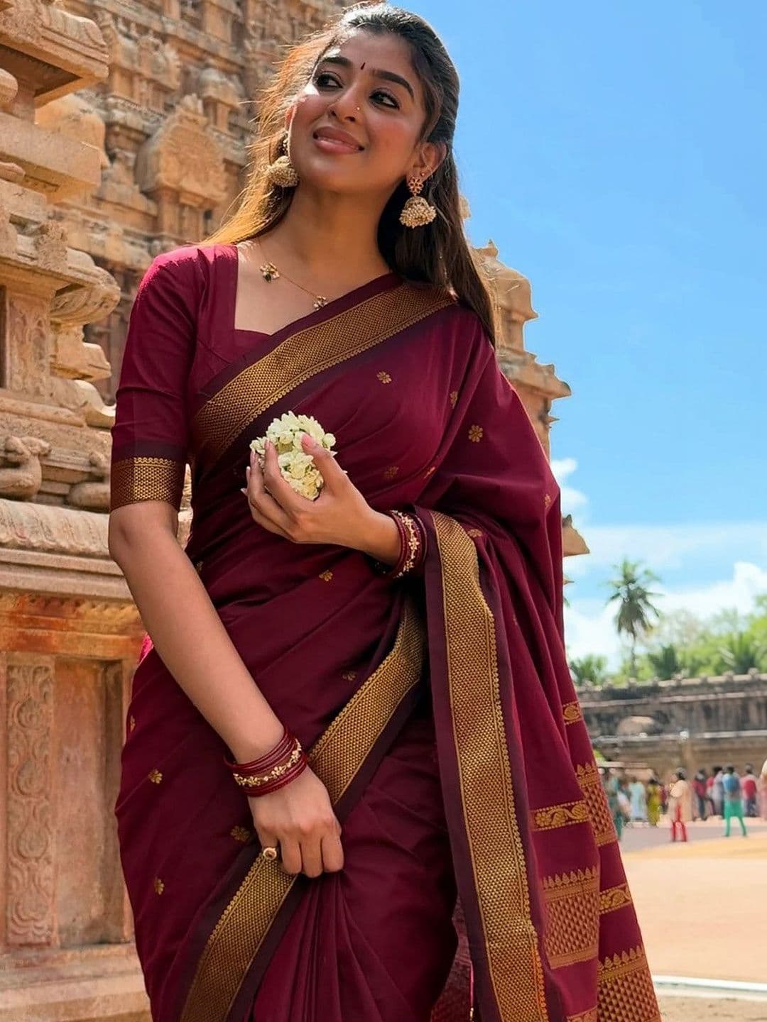 KALINI Woven Design Zari Banarasi Saree thumbnail 6