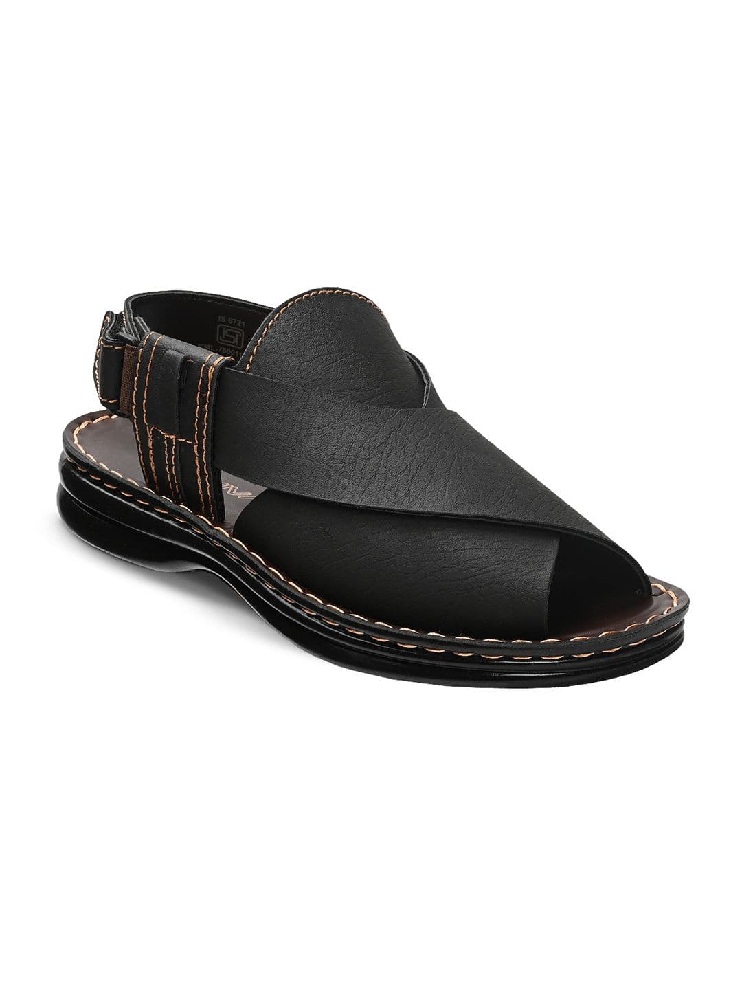 Trekiva Men Brown Slip-On Casual Sandals - view 1