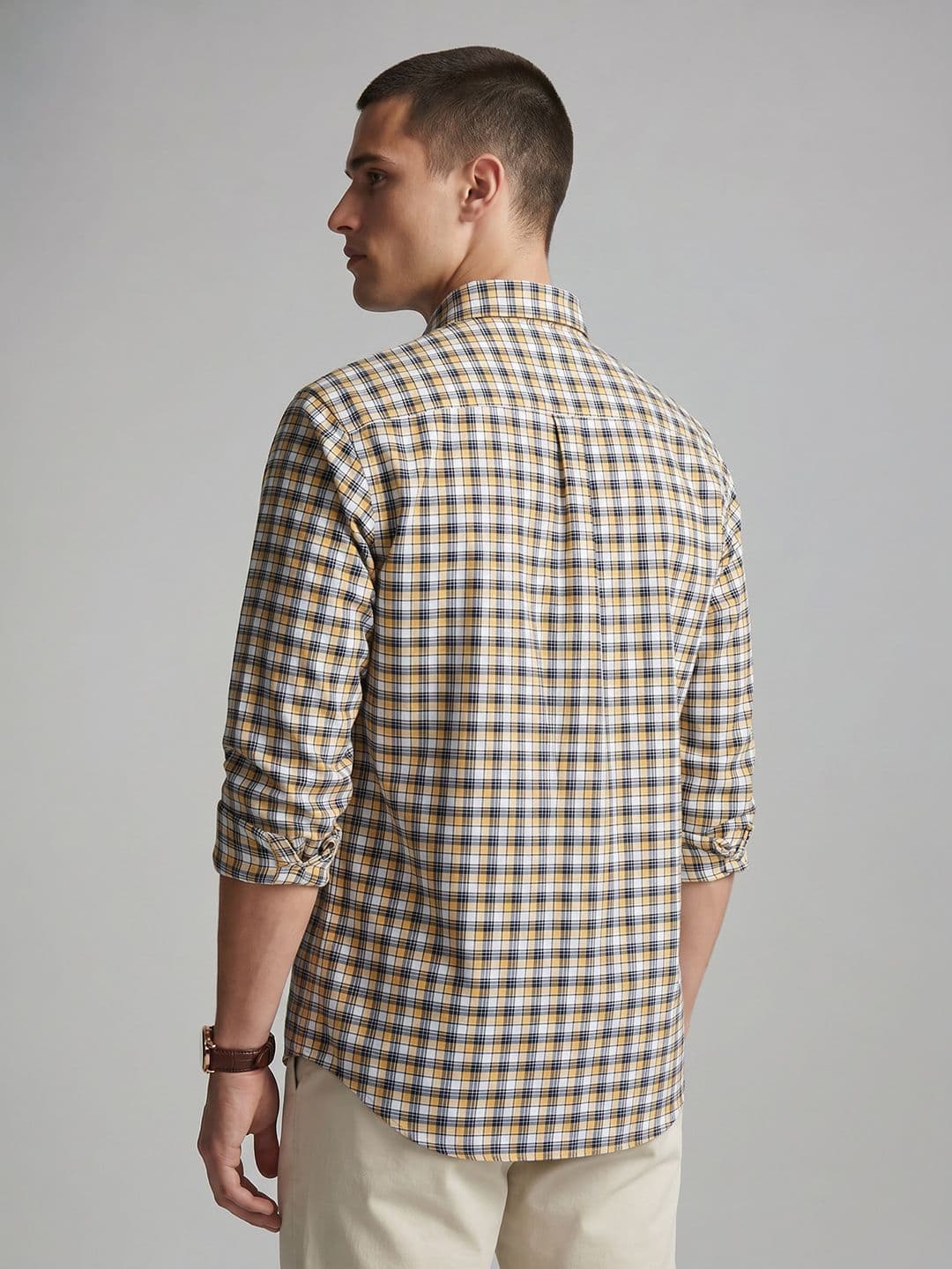 Allen Solly Sports Fit Checked Pure Cotton Casual Shirt thumbnail 4