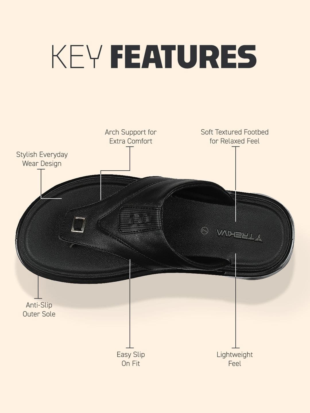 Trekiva Men Thong Flip-Flops thumbnail 3