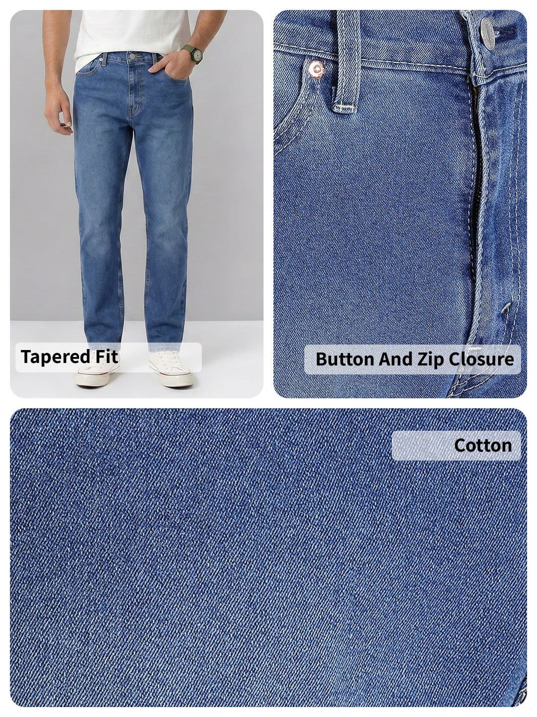 Levis Men 541 Tapered Fit Stretchable Jeans thumbnail 6